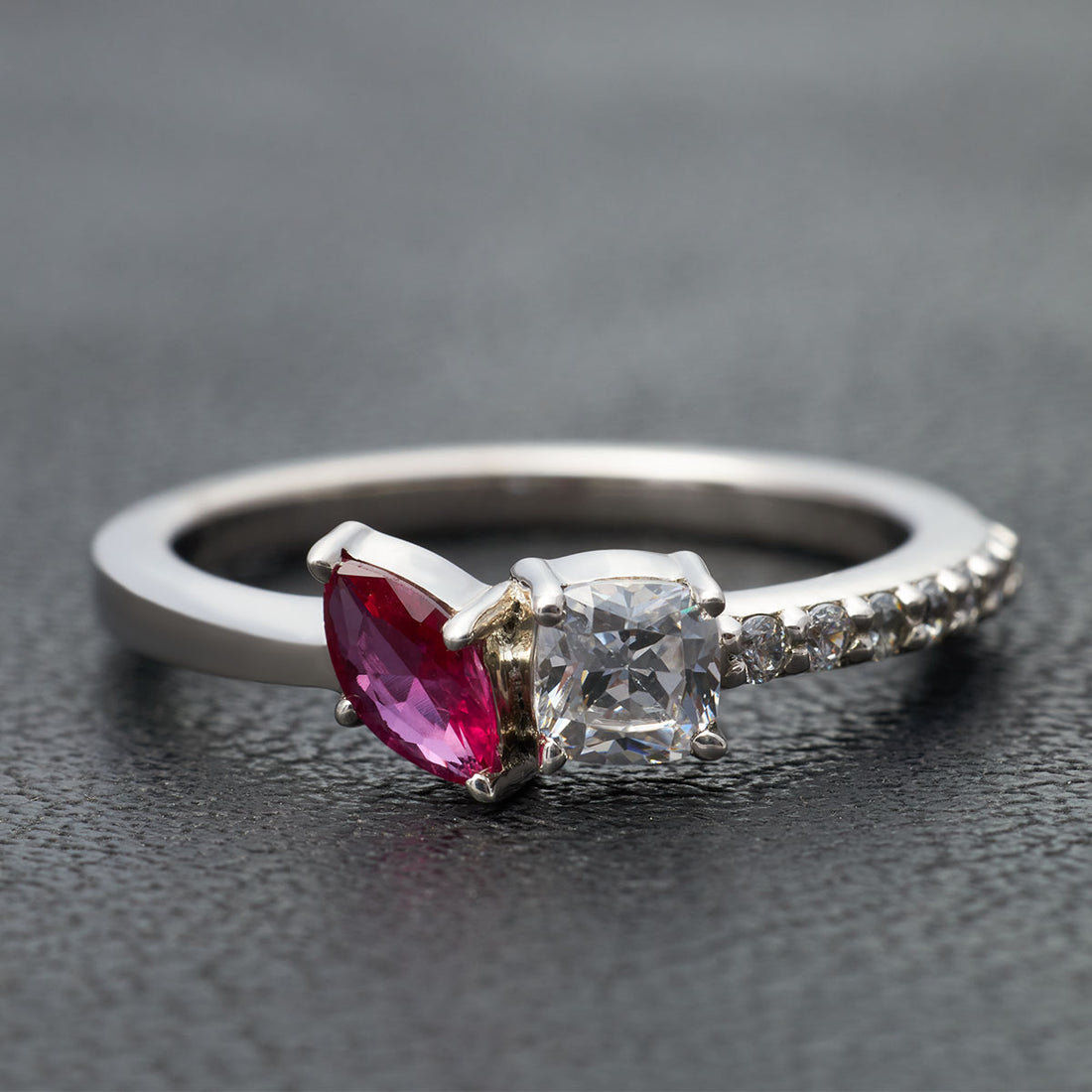 Toi Et Moi Engagement Ring