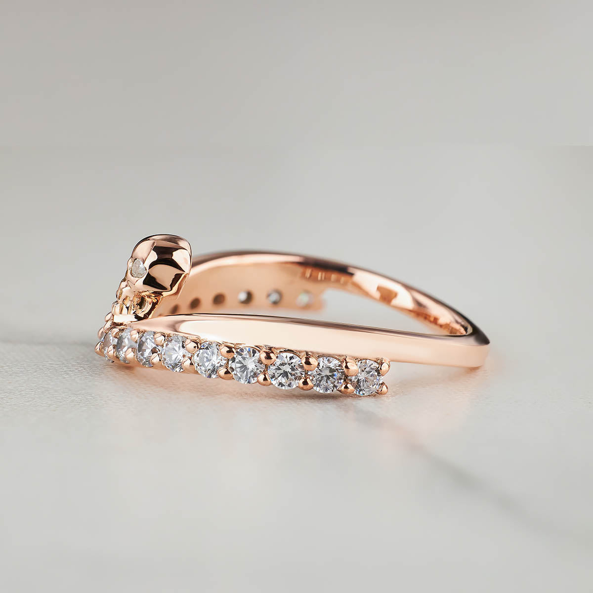 Moissanite Skull Promise Ring Sterling Silver Gothic Wedding Ring Halloween