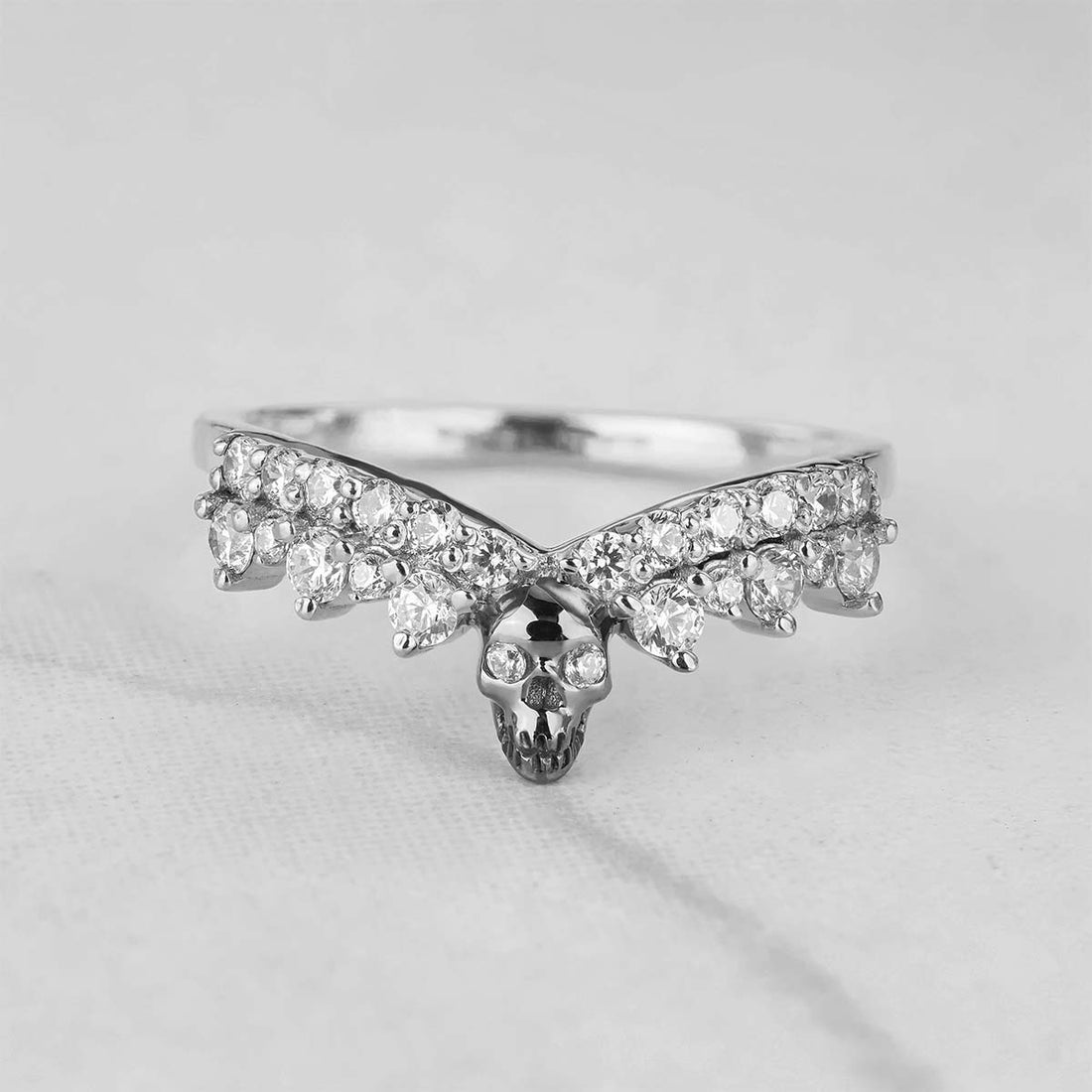 Skull Enhancer Wedding Band