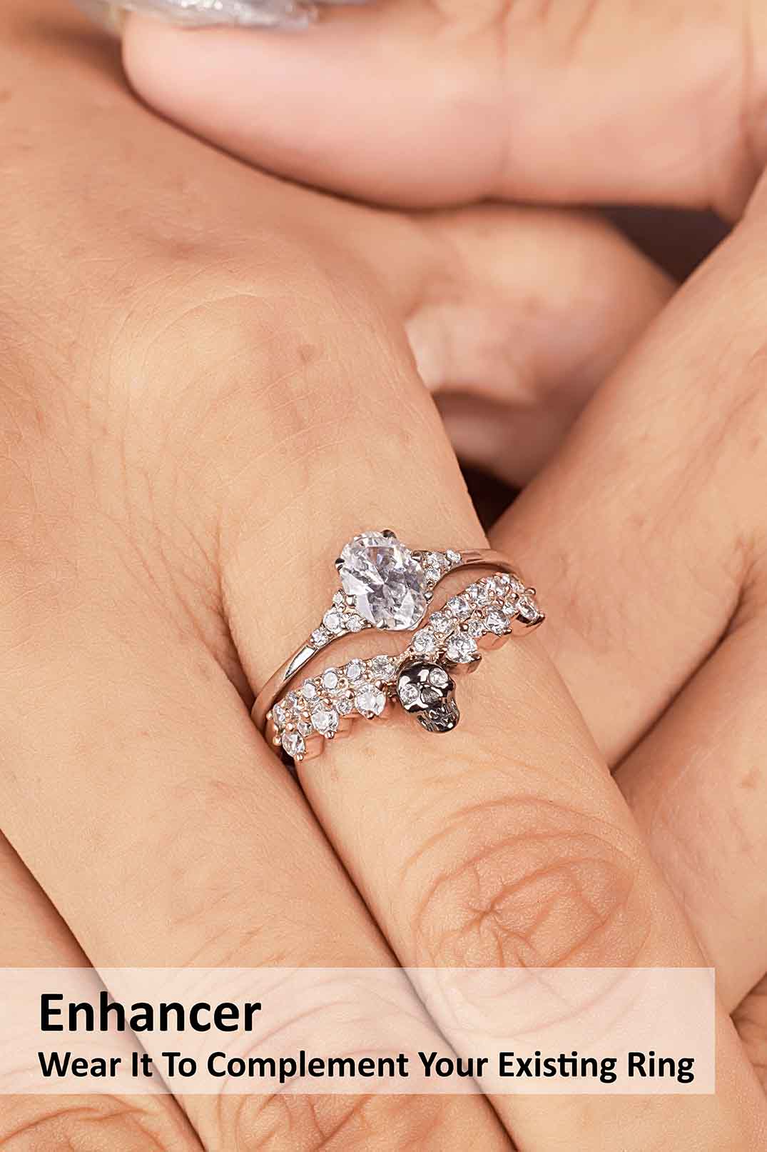 Skull Enhancer Wedding Band