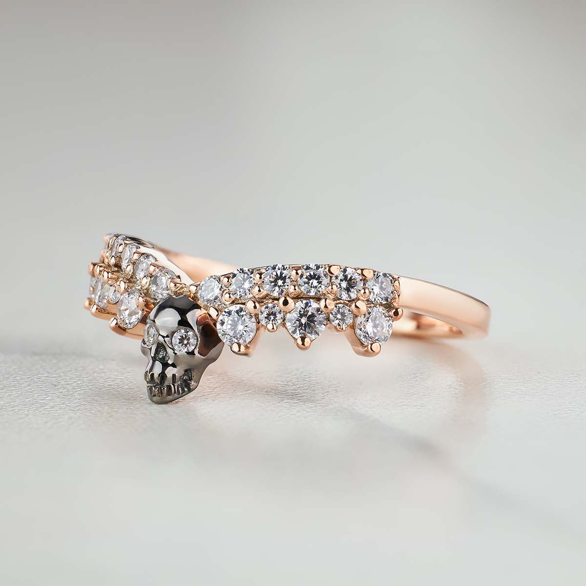 Skull Enhancer Wedding Band
