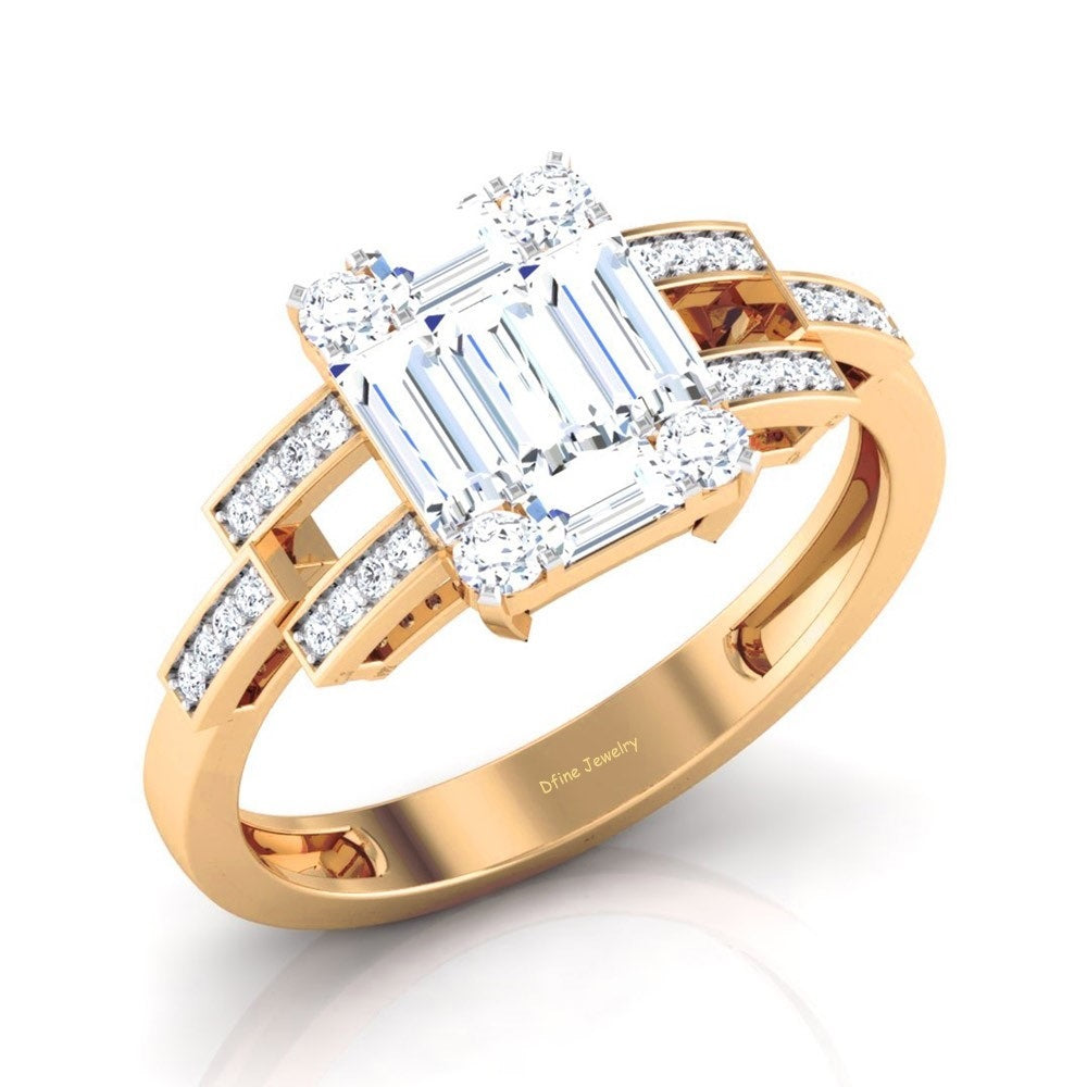 BAGUETTE DIAMOND ENGAGEMENT RING