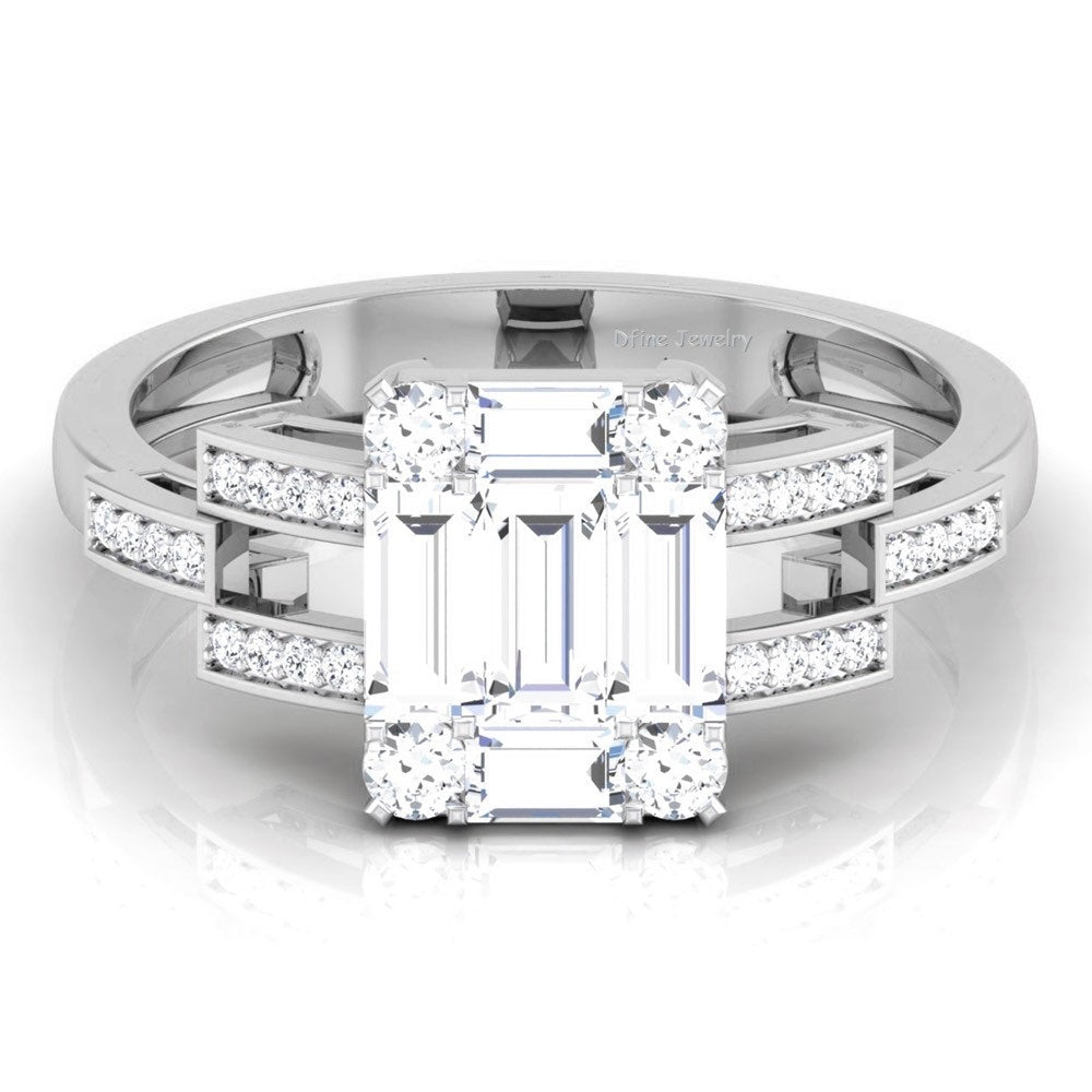 BAGUETTE DIAMOND ENGAGEMENT RING