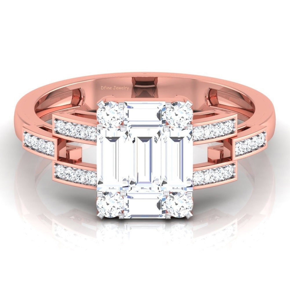 BAGUETTE DIAMOND ENGAGEMENT RING