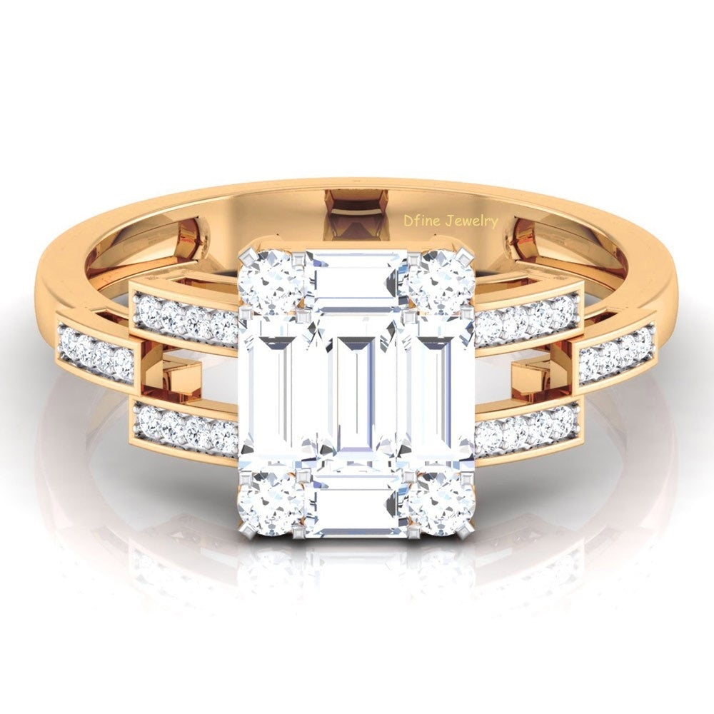 BAGUETTE DIAMOND ENGAGEMENT RING