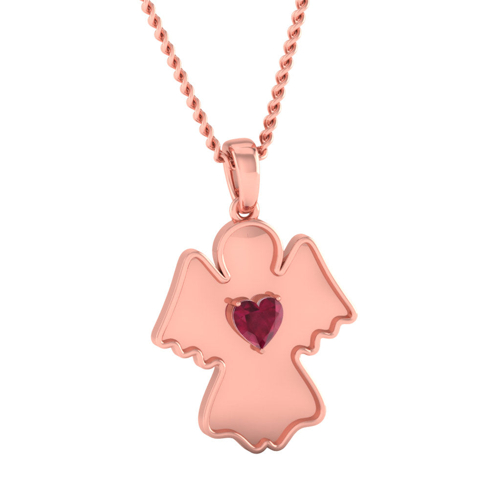 ROSE GOLD ANGEL PENDANT