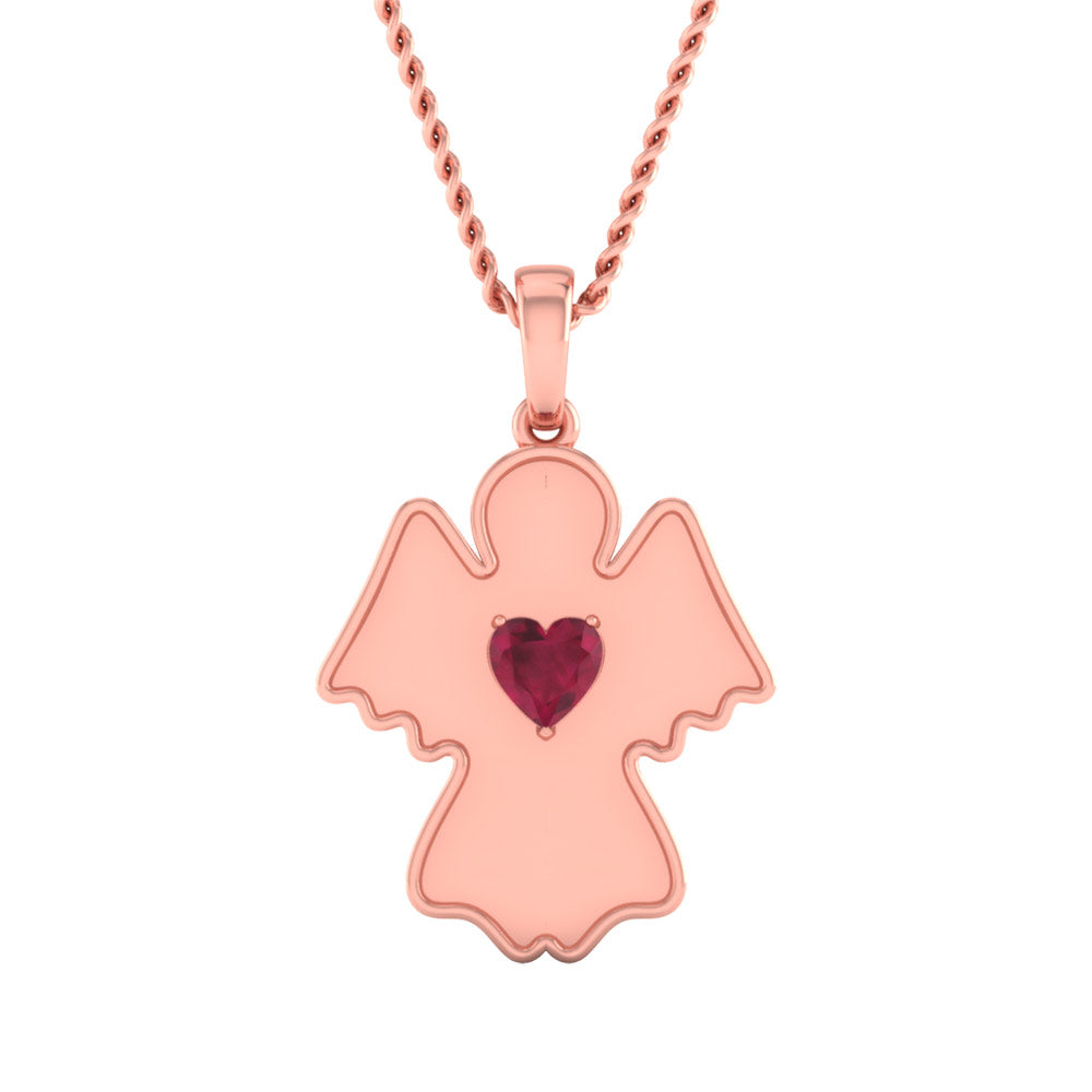 ROSE GOLD ANGEL PENDANT