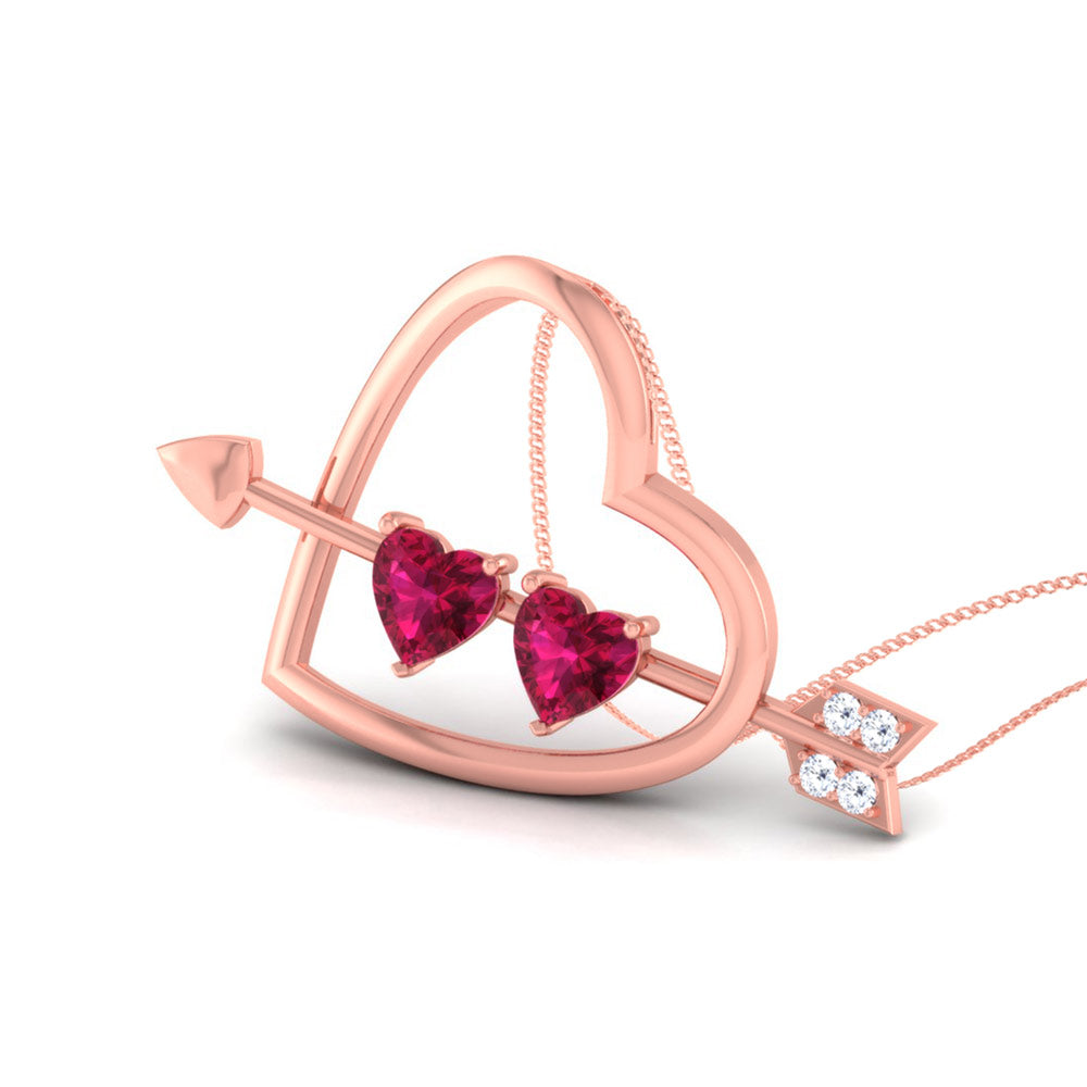 ROSE GOLD HEART PENDANT