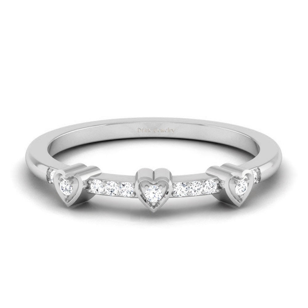 DIAMOND HEART PROMISE RING
