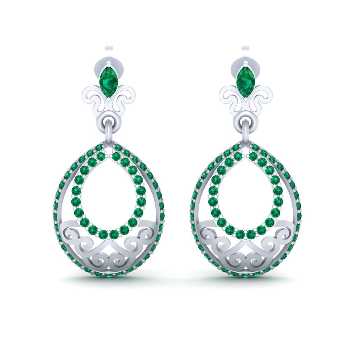 STERLING SILVER DANGLE EARRINGS