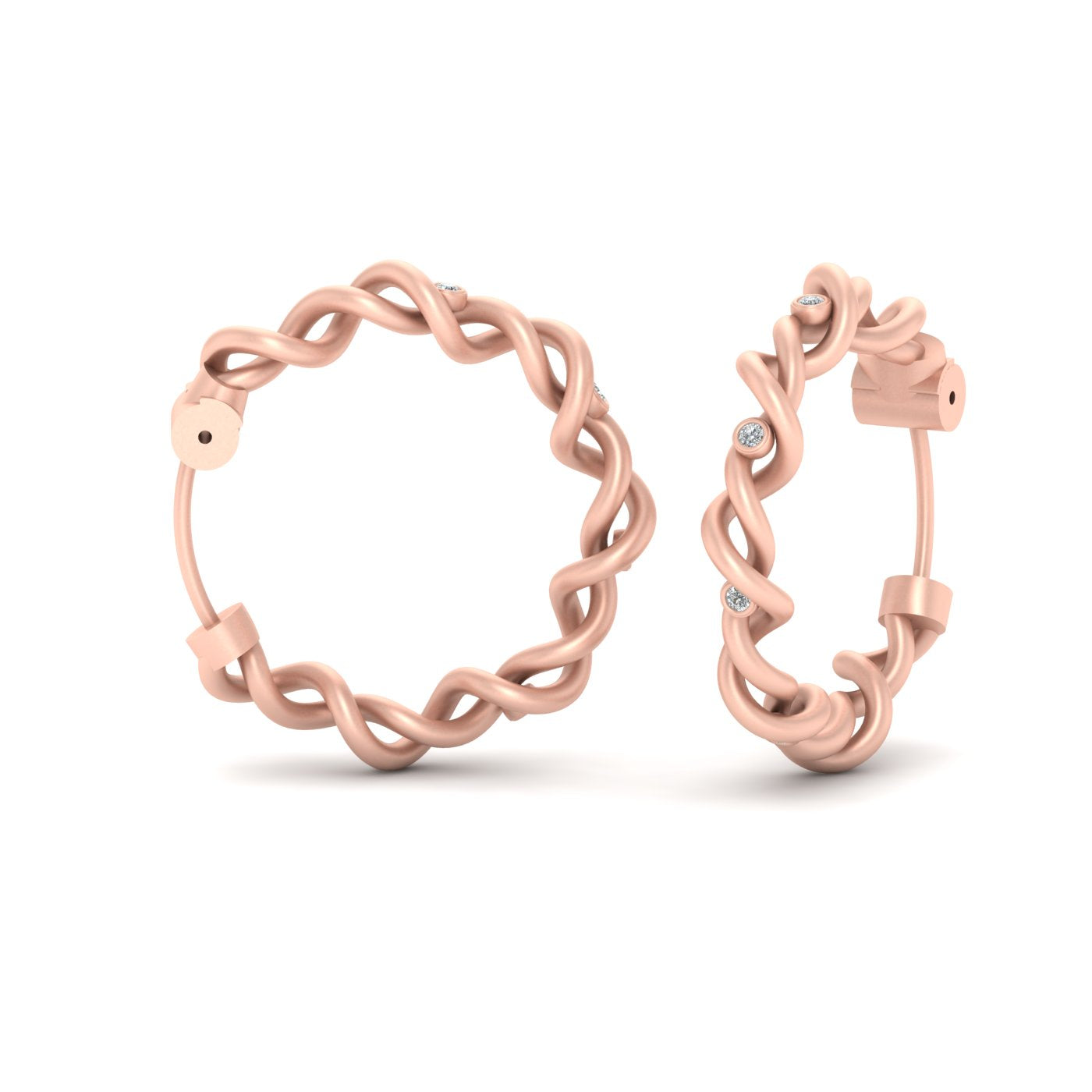 INTERTWINED EARRINGS STERLING SILVER