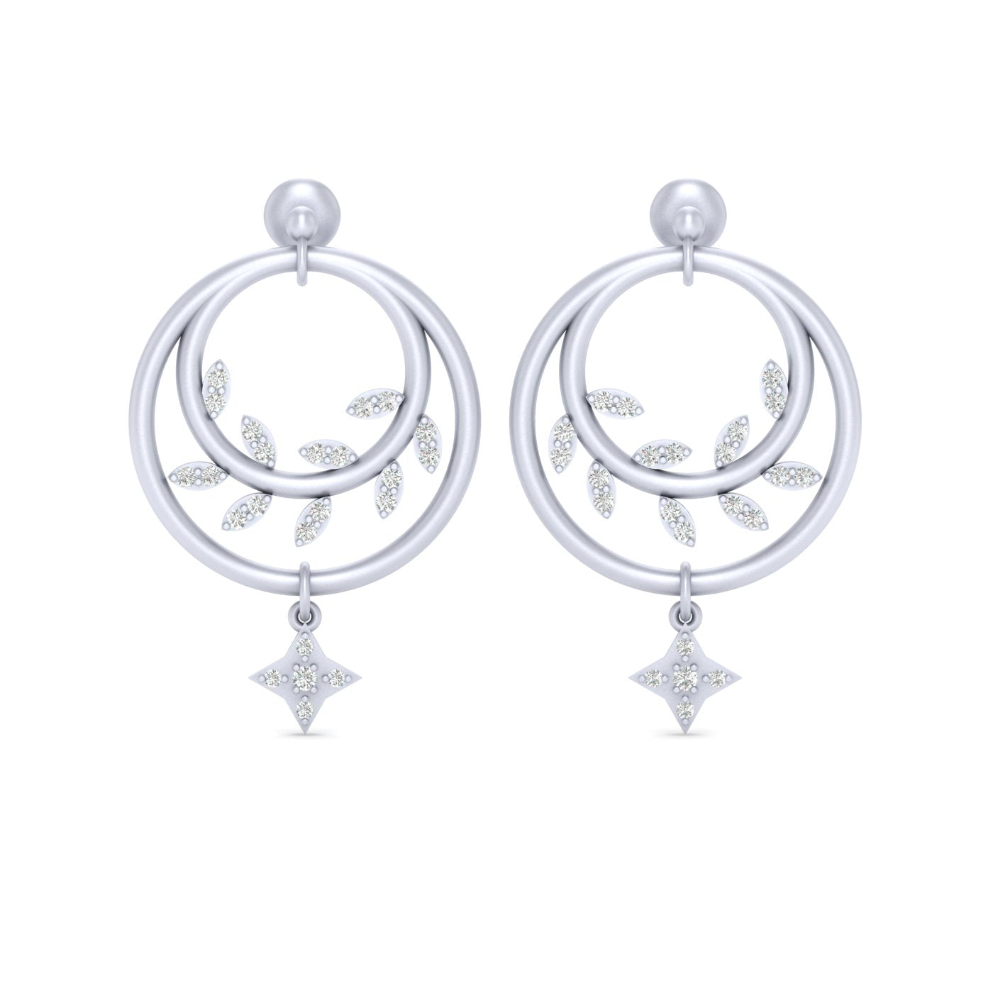 ROSE GOLD LEAF EARRINGS