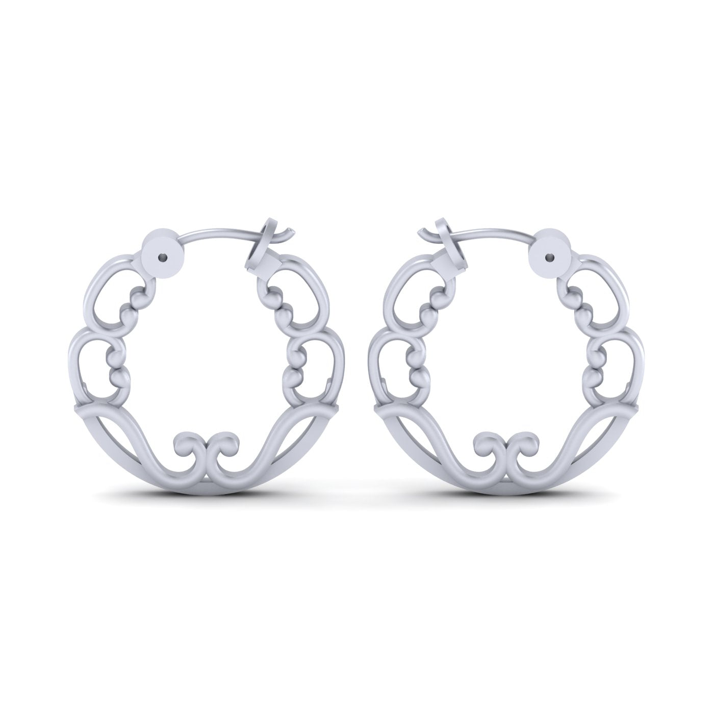 STERLING SILVER HOOP EARRINGS