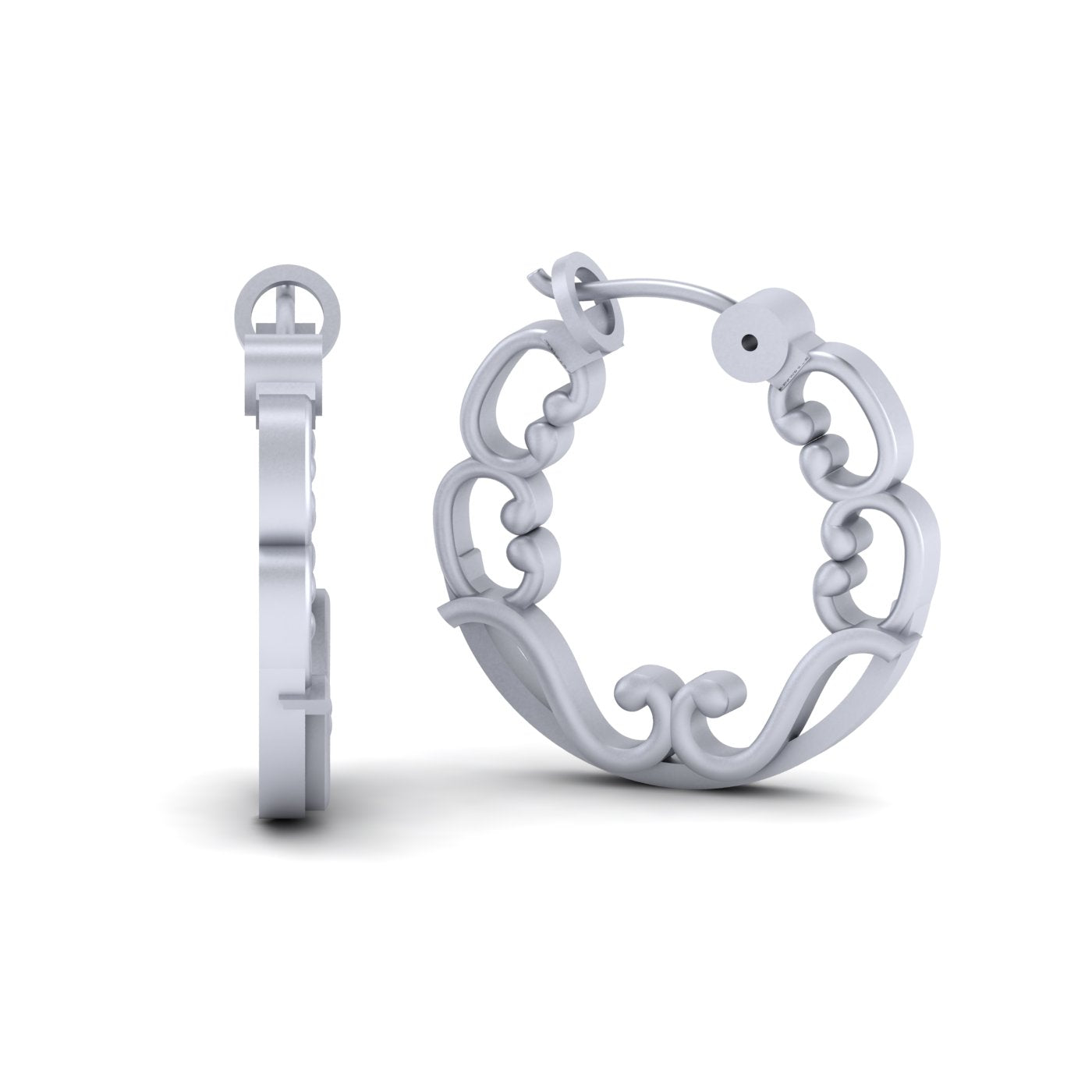 STERLING SILVER HOOP EARRINGS