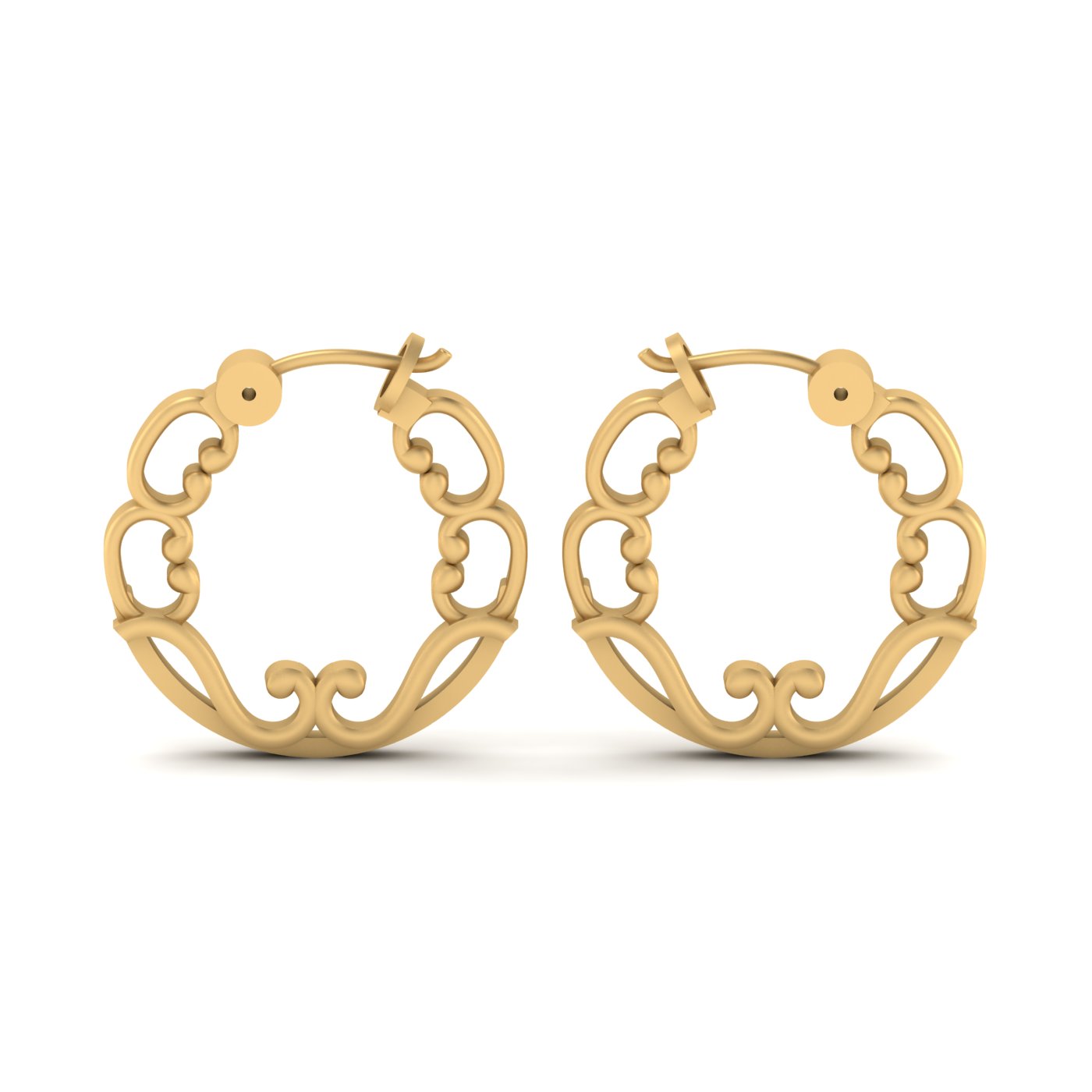 STERLING SILVER HOOP EARRINGS