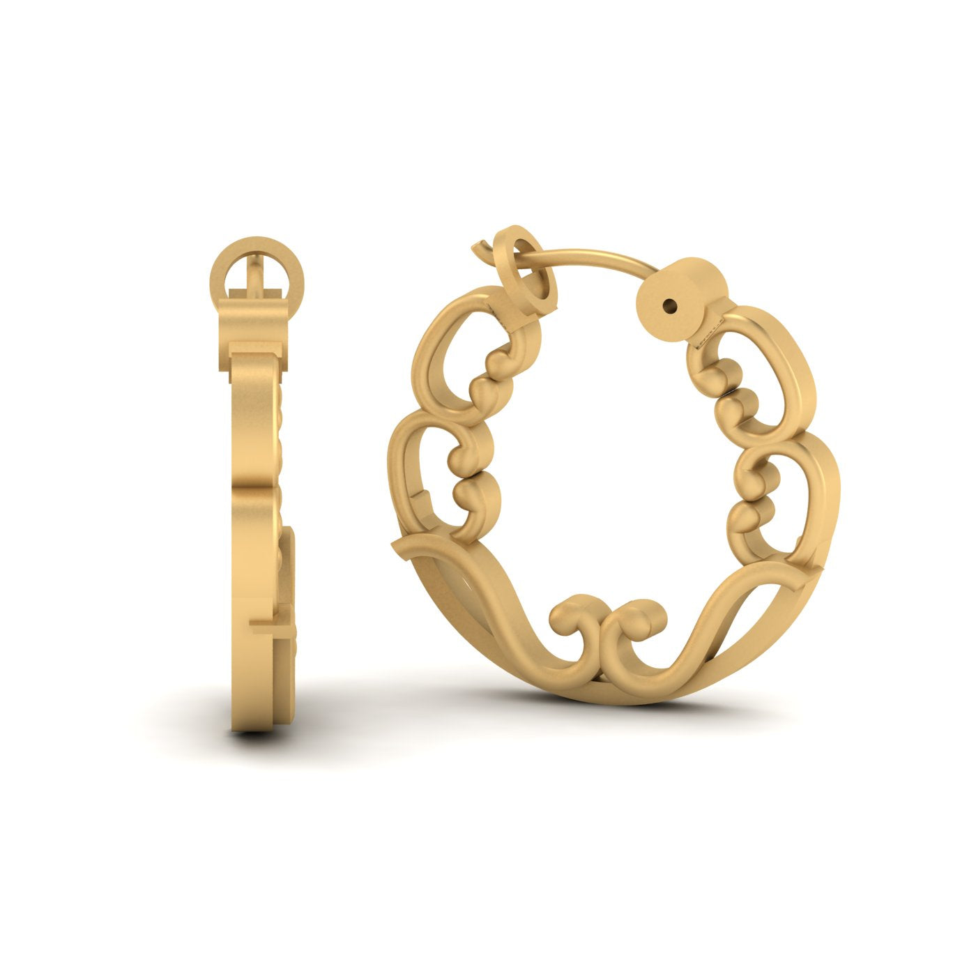 STERLING SILVER HOOP EARRINGS