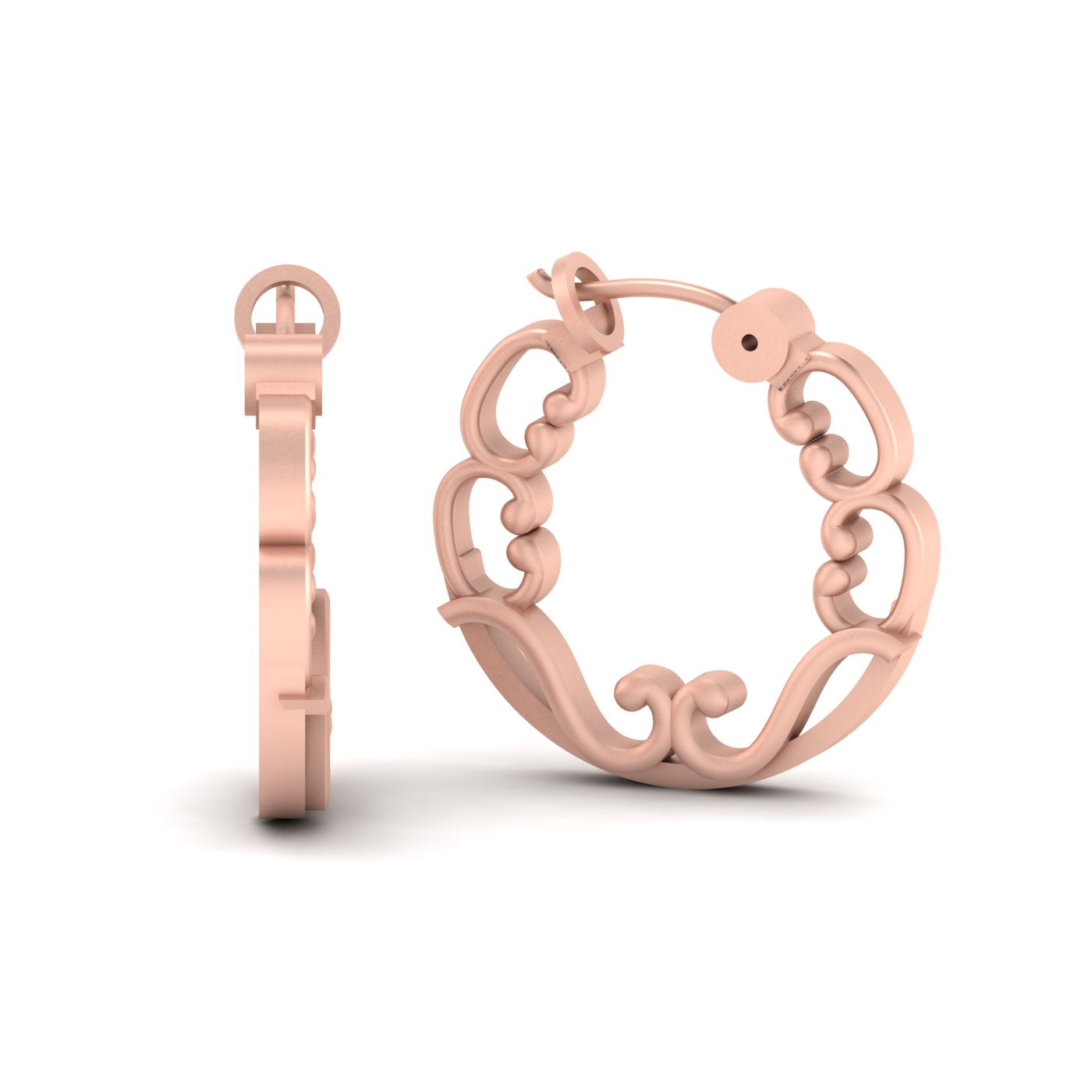 STERLING SILVER HOOP EARRINGS