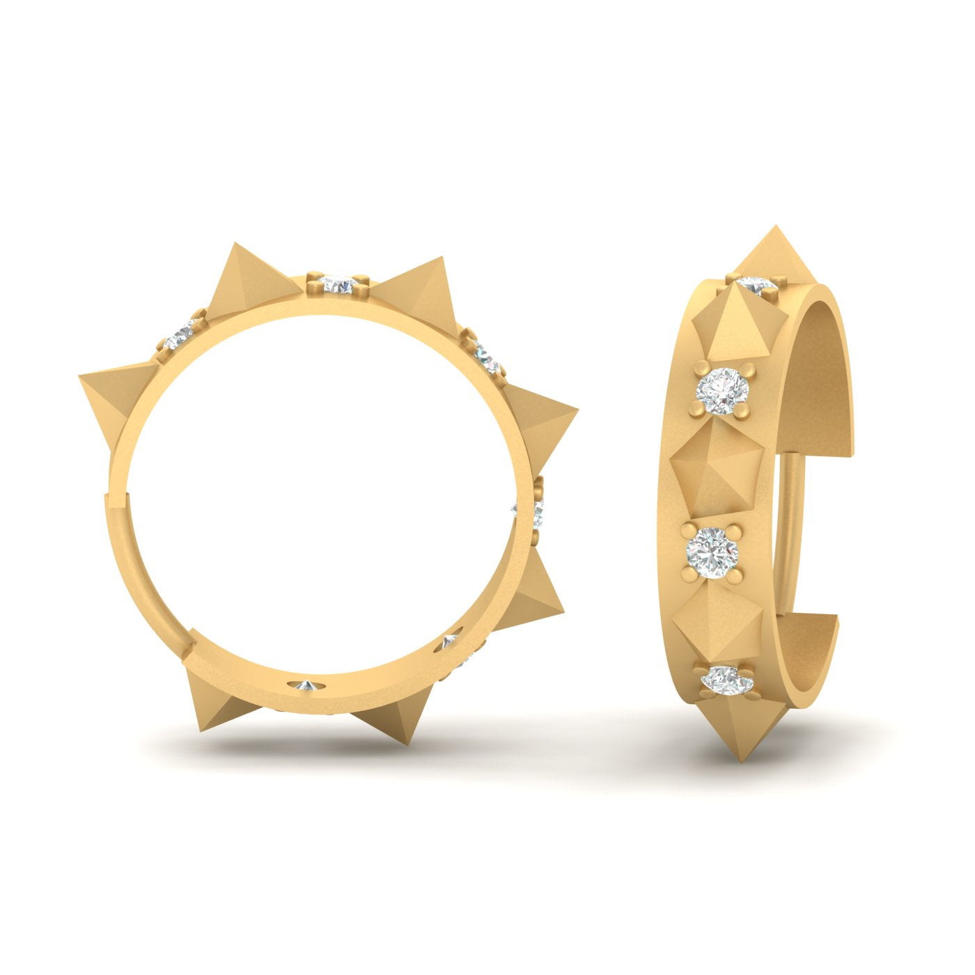 STERLING SILVER THORNY EARRINGS