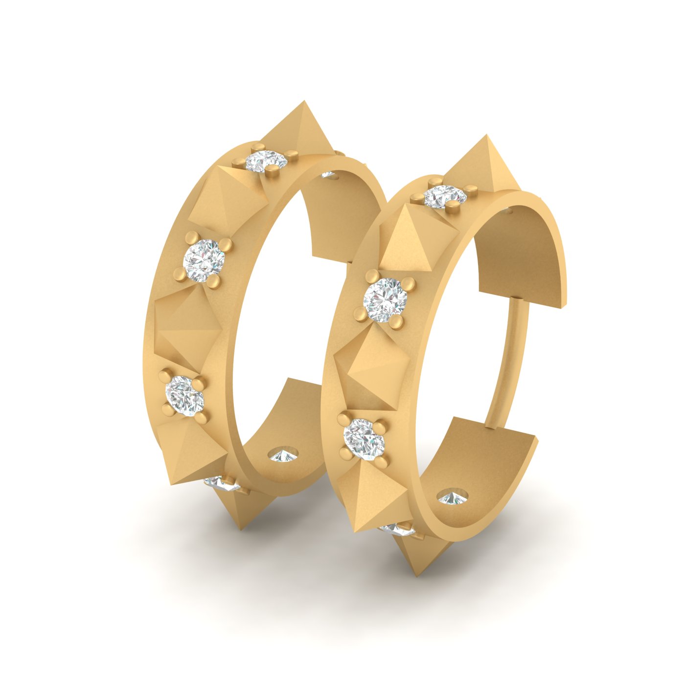 STERLING SILVER THORNY EARRINGS