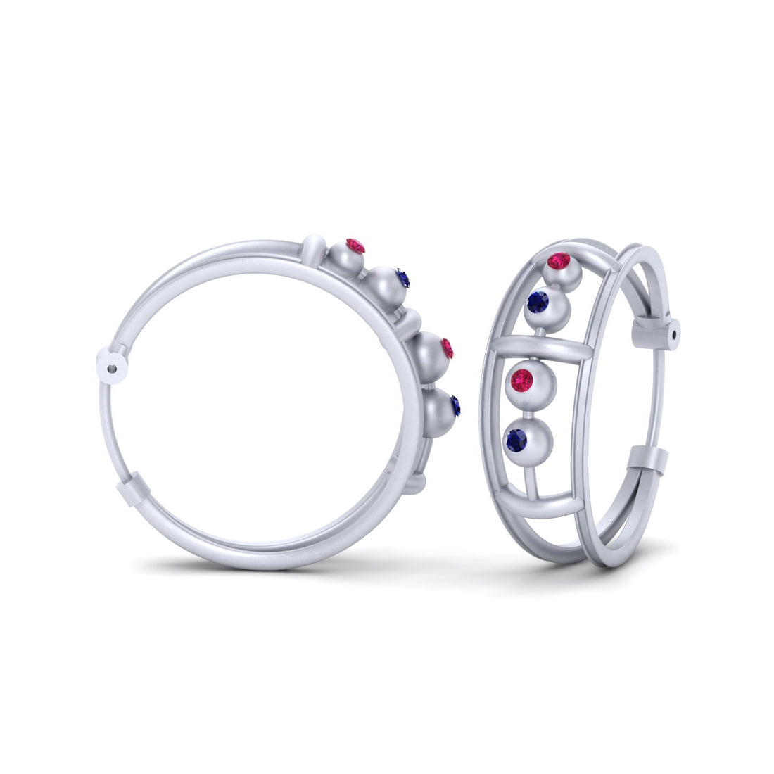 SILVER HOOP EARRINGS FOR HER