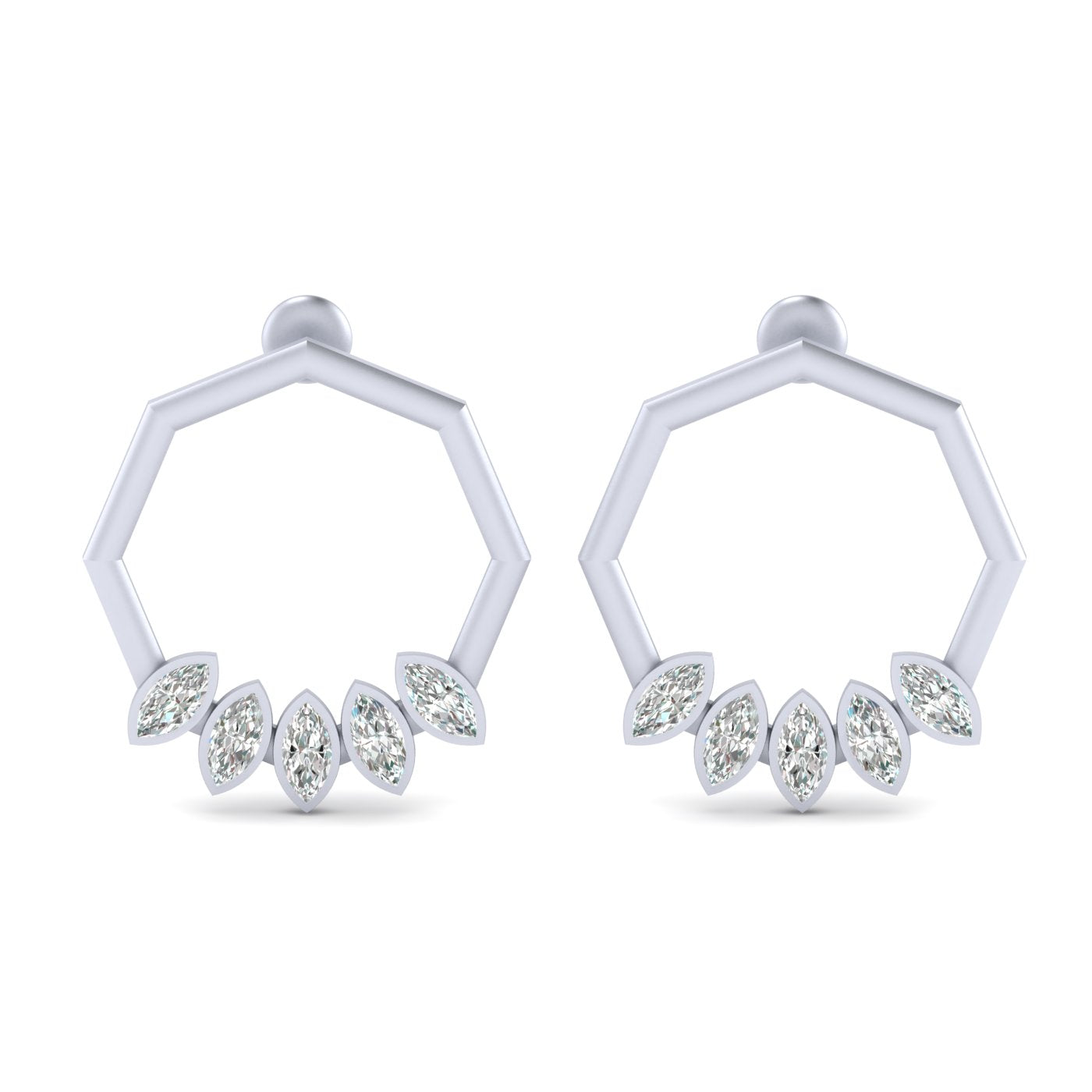 DIAMOND EARRINGS ROSE GOLD