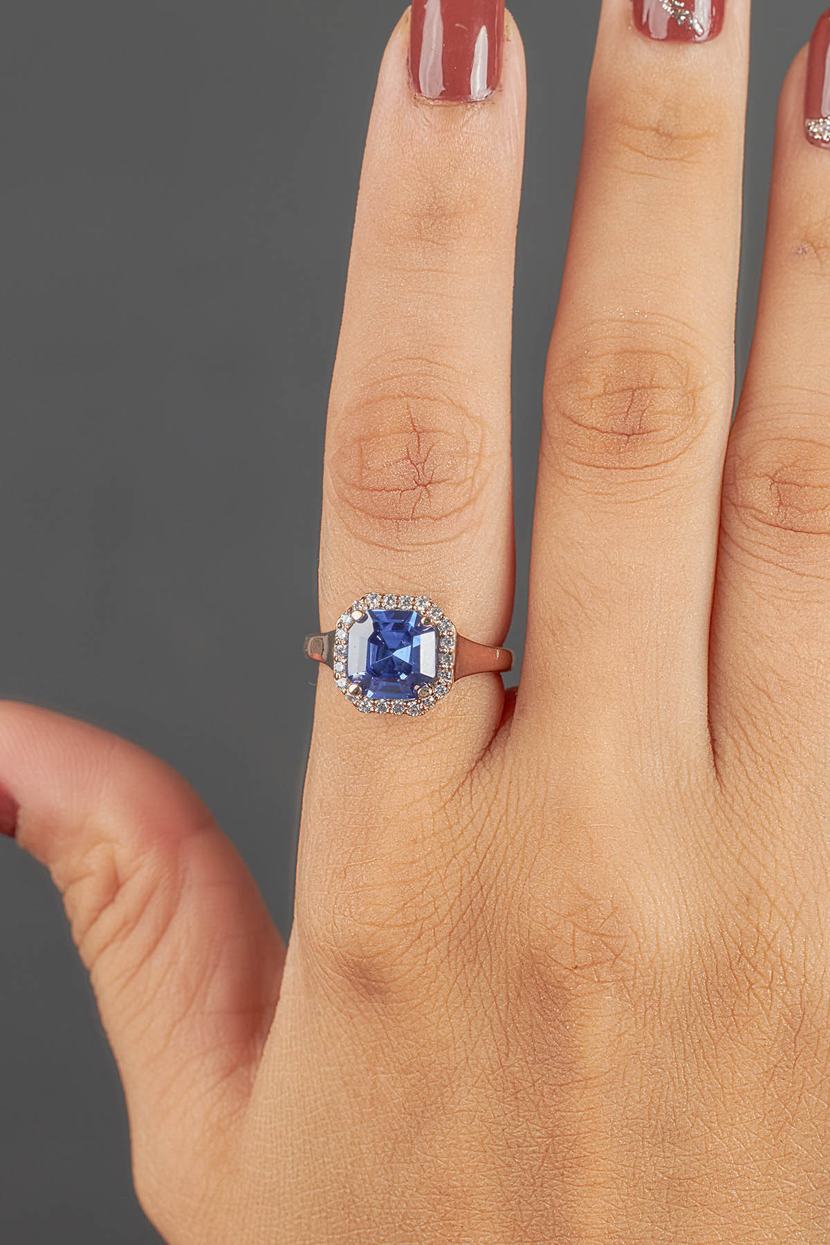 Radiant Cut Titanic Gemstone Ring Statement Engagement Rings