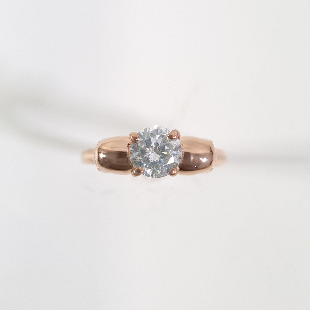 Solitaire CVD Diamond Skull Ring
