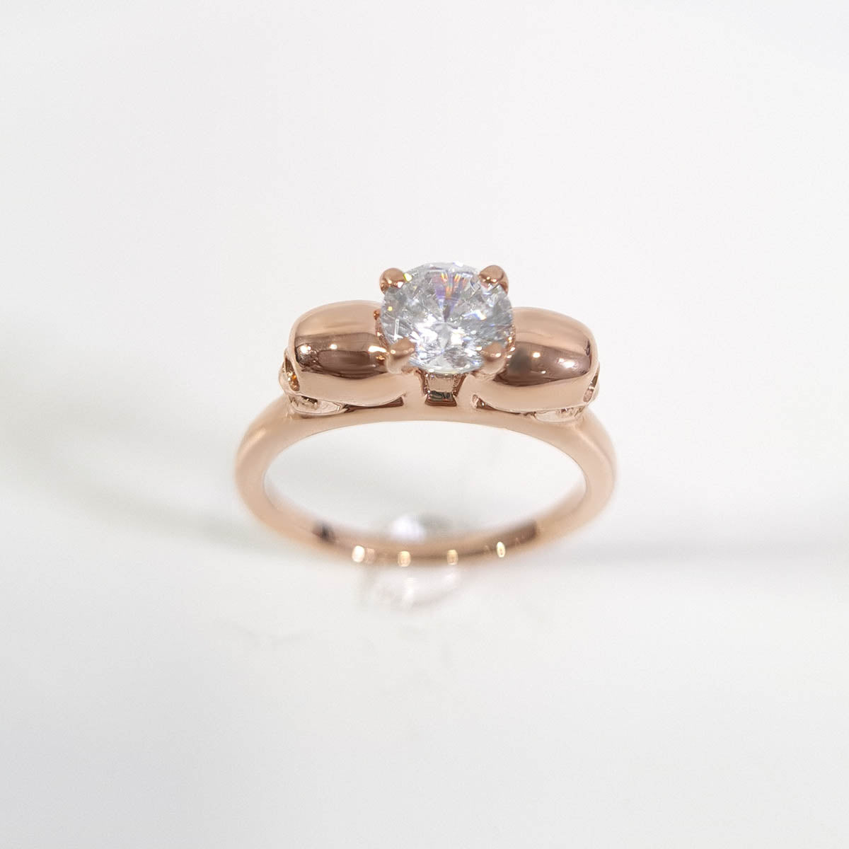 Solitaire CVD Diamond Skull Ring