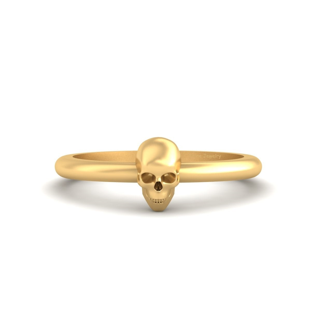 Minimalist Dainty Skull Ring