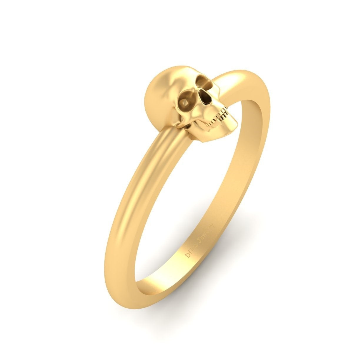 Minimalist Dainty Skull Ring