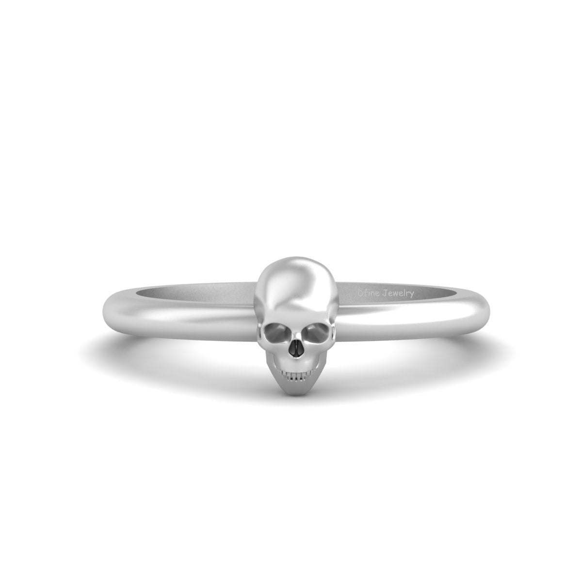 Minimalist Dainty Skull Ring