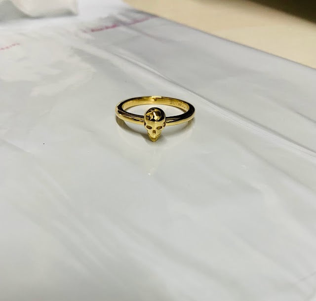 Minimalist Dainty Skull Ring