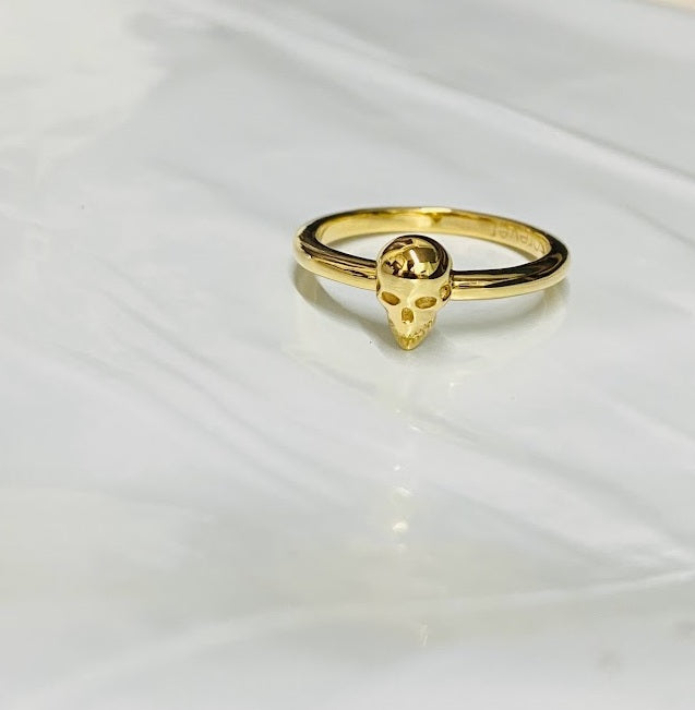 Minimalist Dainty Skull Ring