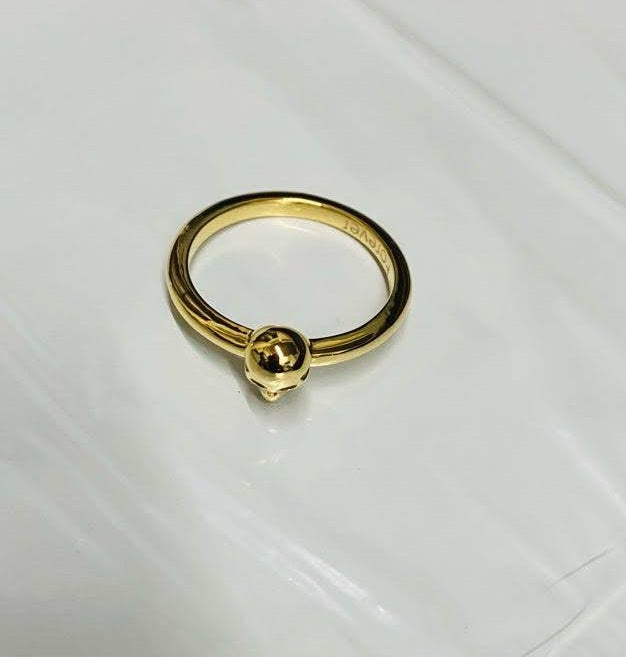 Minimalist Dainty Skull Ring