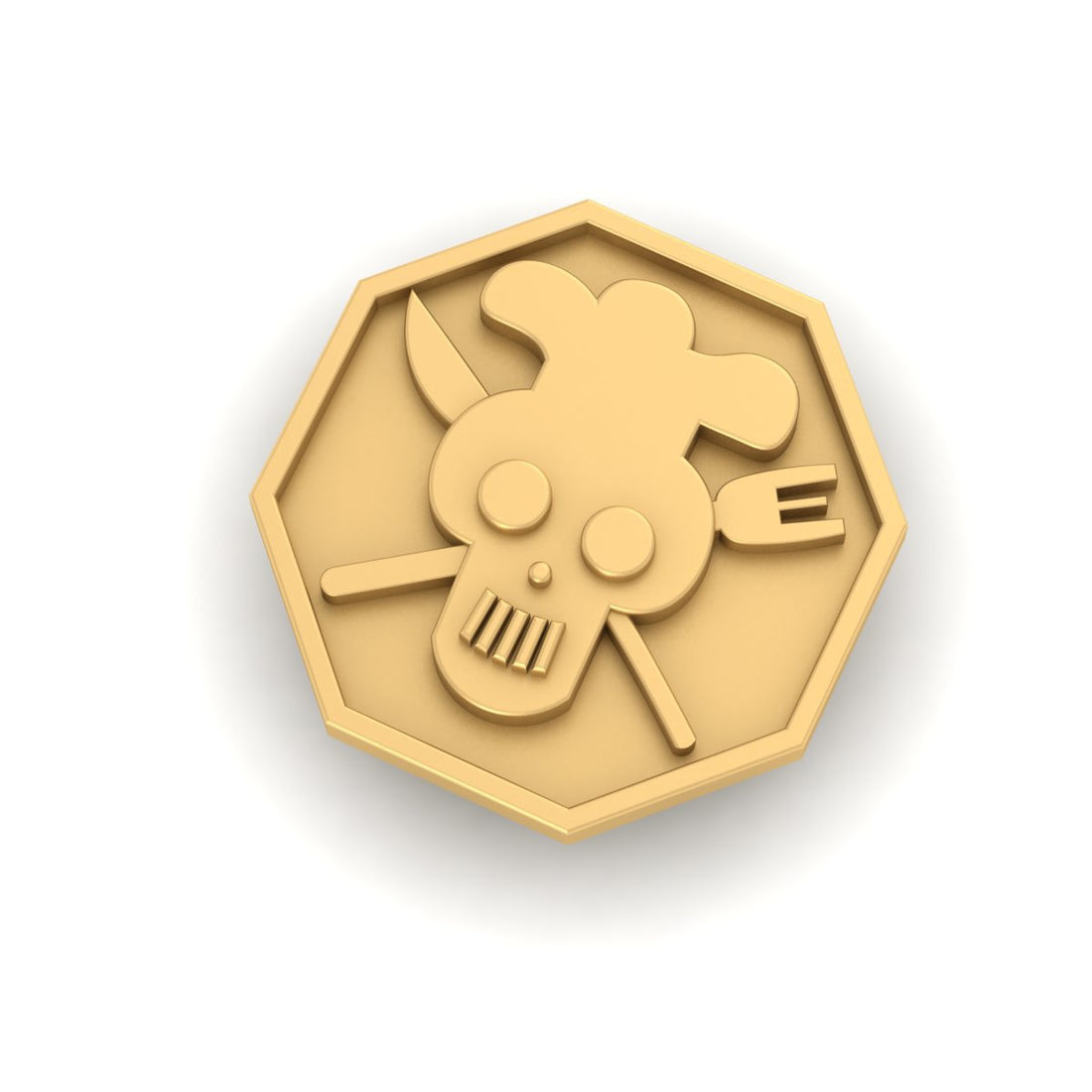 FORK AND KNIFE CHEF BADGE