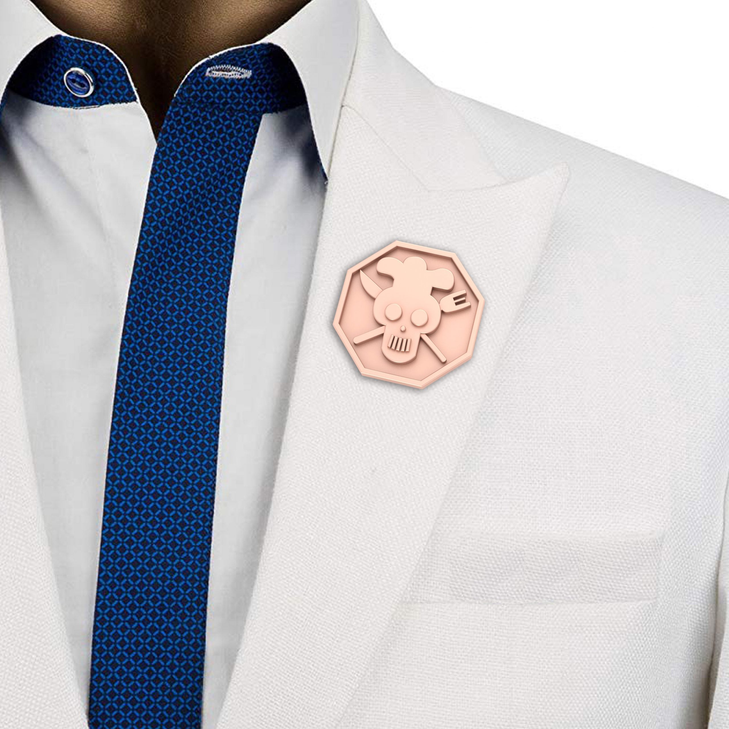 FORK AND KNIFE CHEF BADGE
