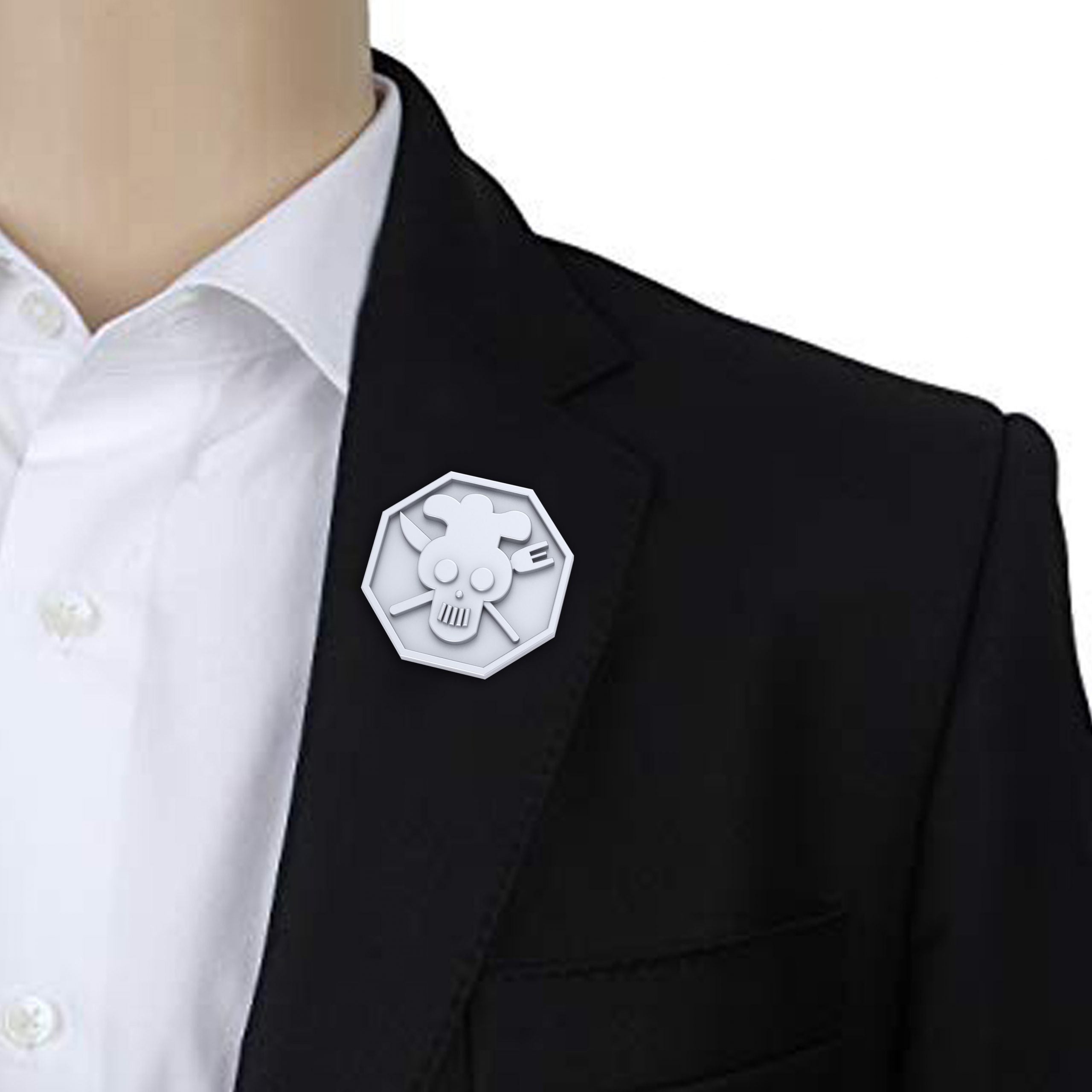 FORK AND KNIFE CHEF BADGE