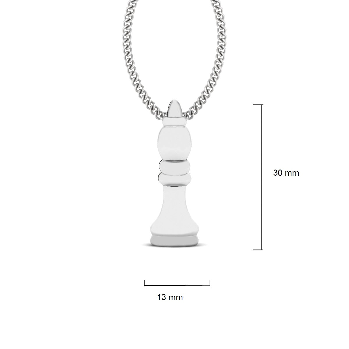 CHESS PIECE QUEEN PENDANT