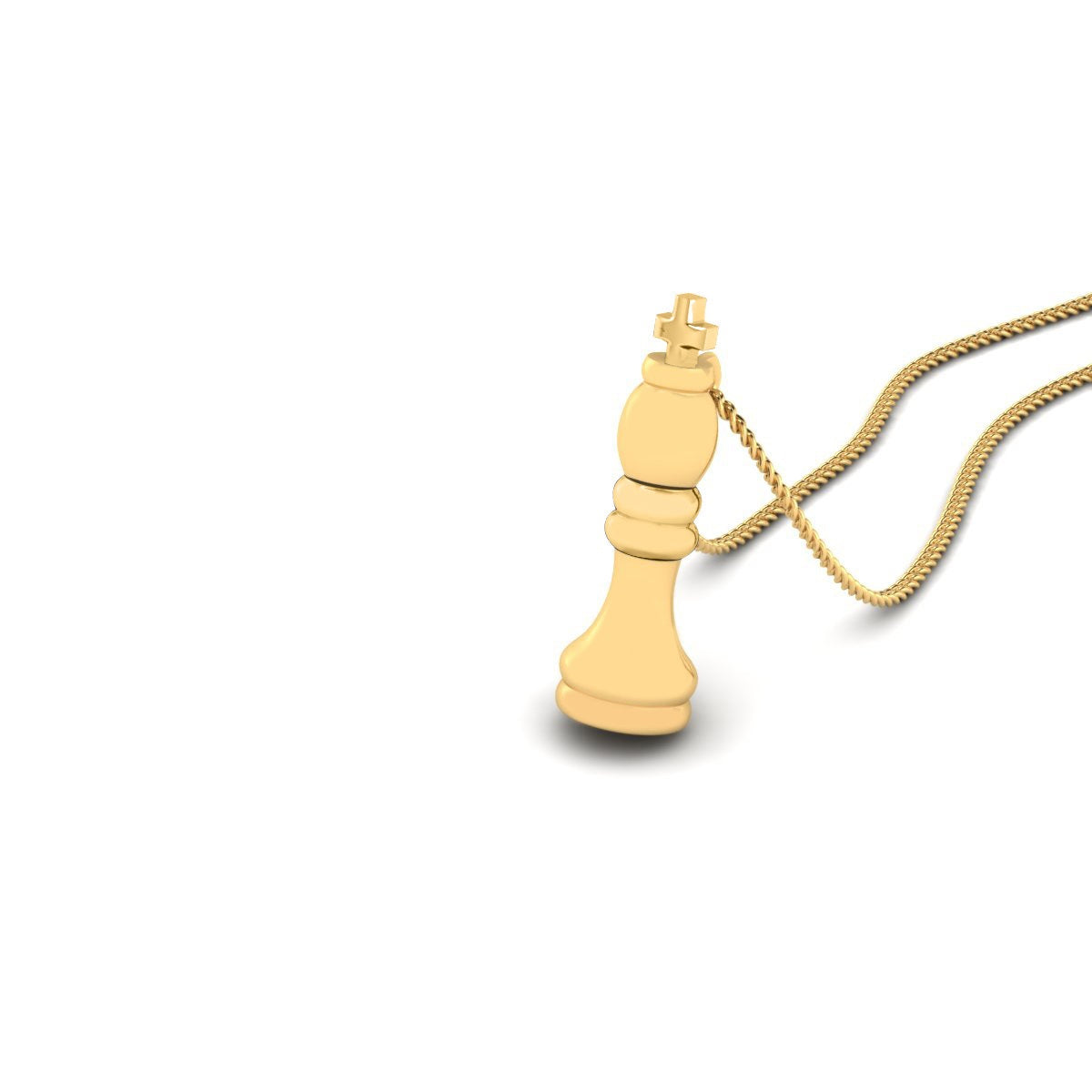 GOLD CHESS KING PENDANT