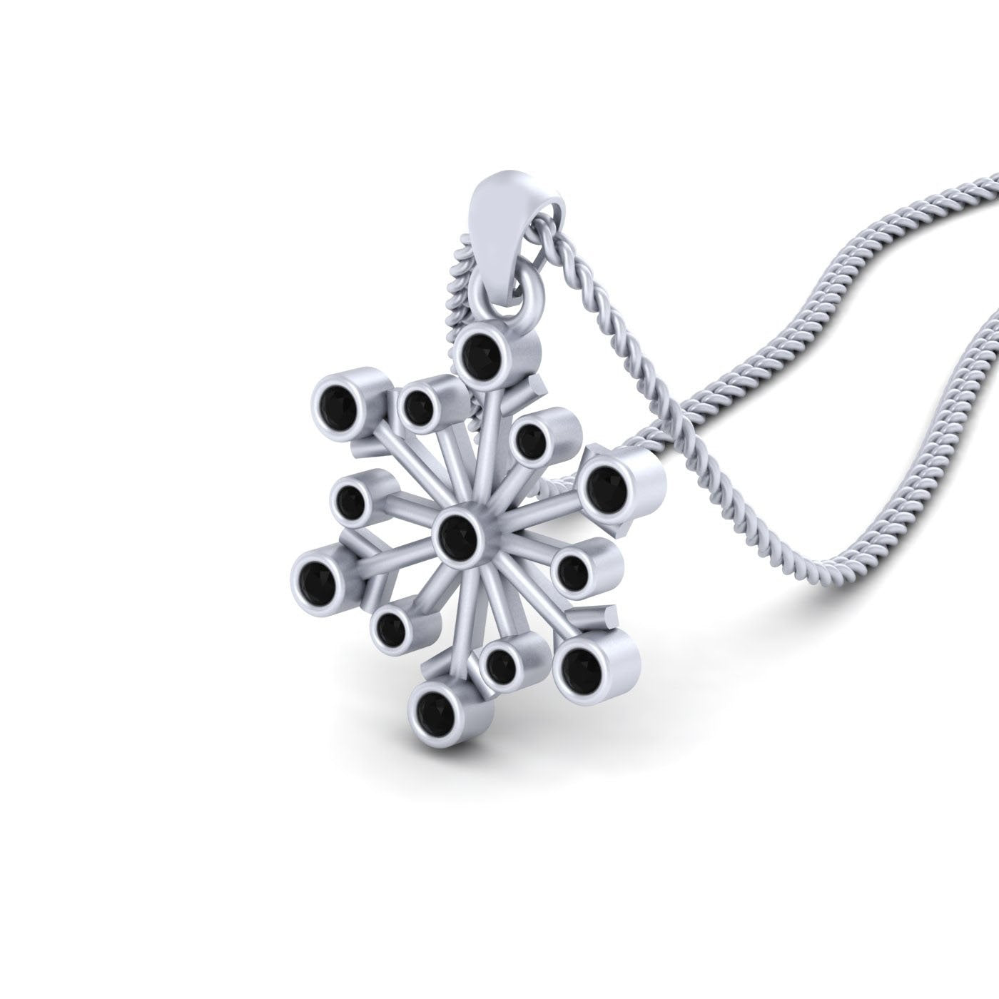 DIAMOND CHRISTMAS SNOWFLAKE PENDANT