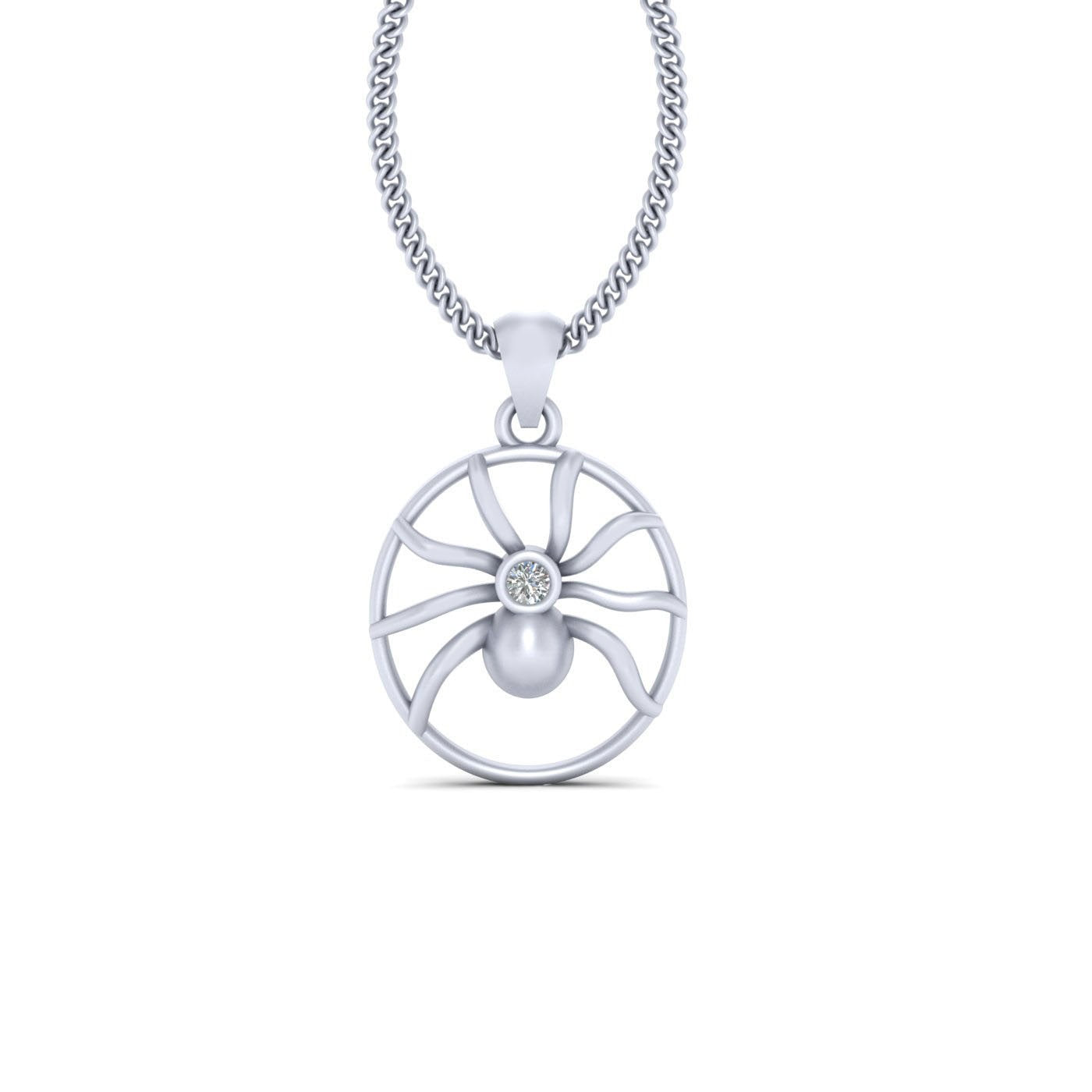DIAMOND SPIDER PENDANT