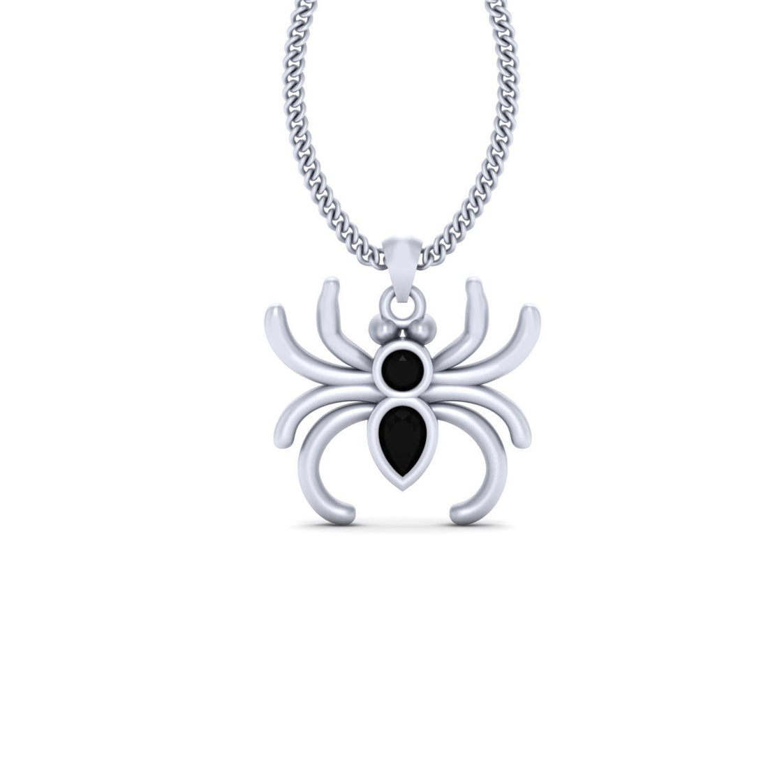 ONYX SPIDER PENDANT LOCKET
