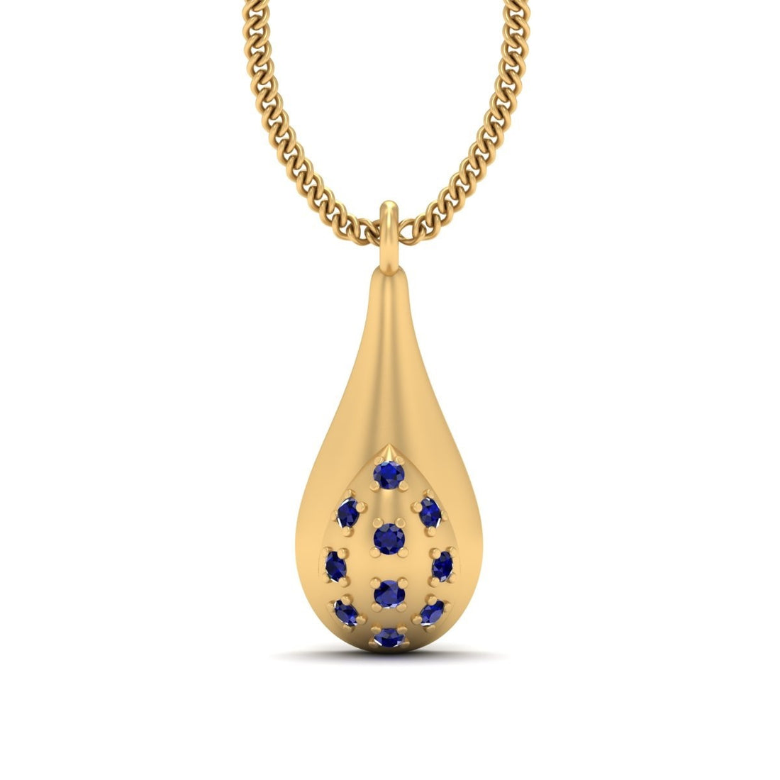 BLUE SAPPHIRE WEDDING PENDANT