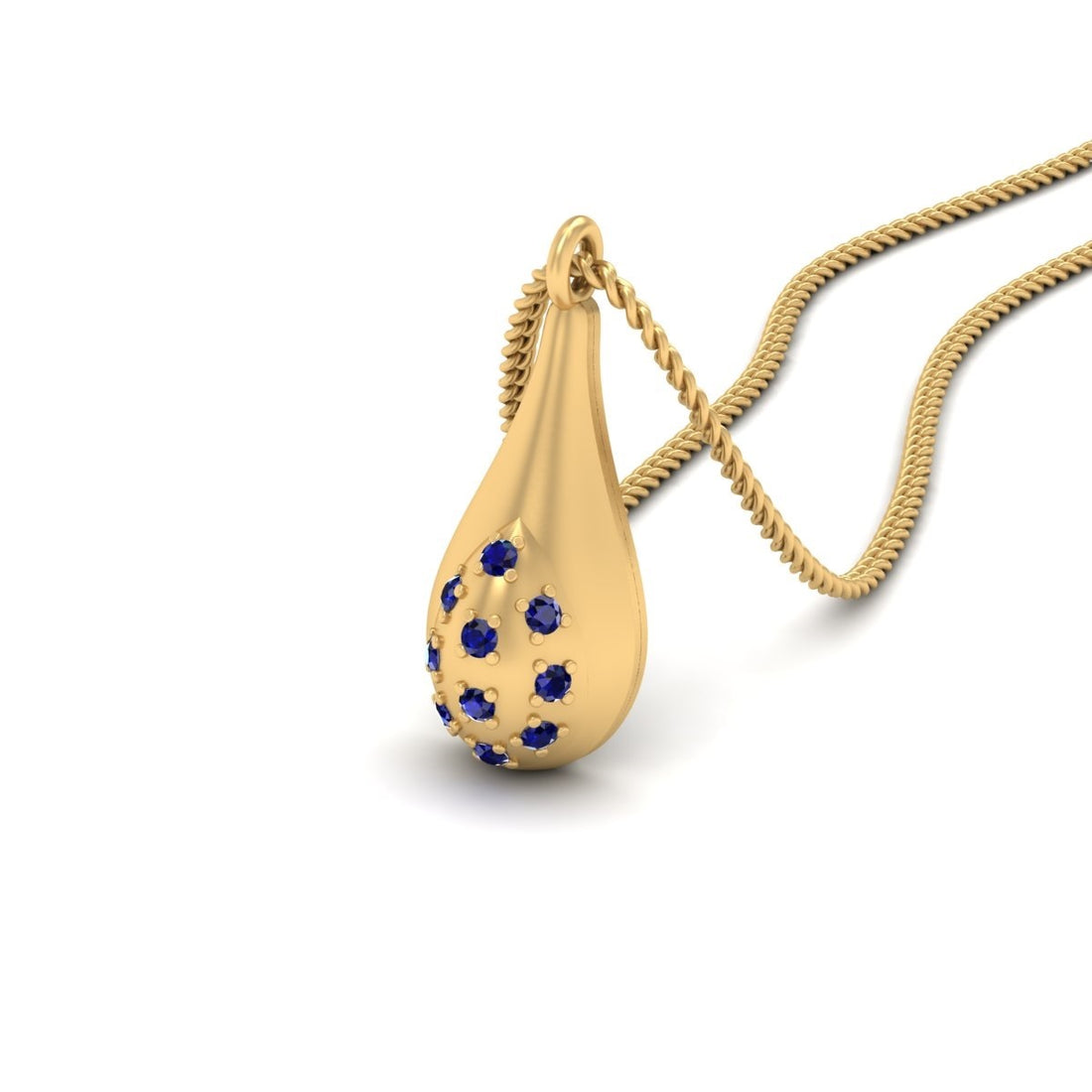 BLUE SAPPHIRE WEDDING PENDANT