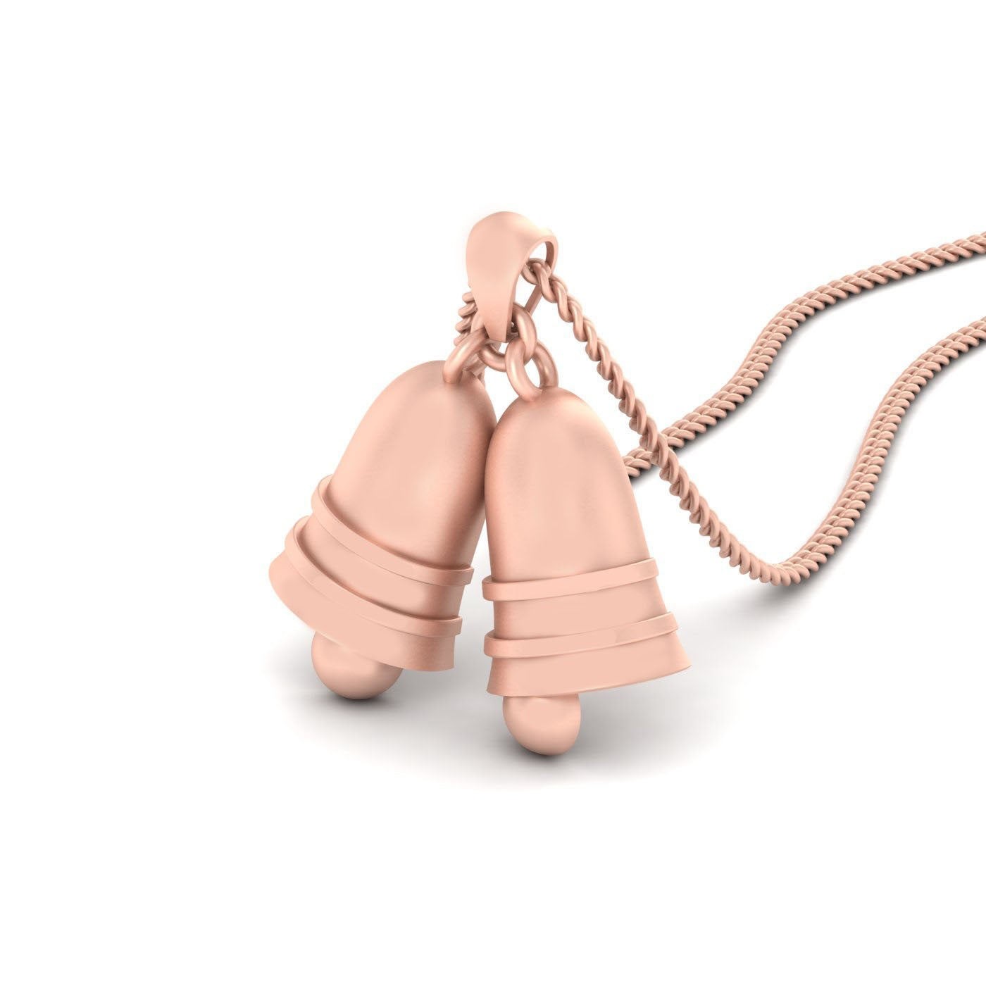 GOLD CHRISTMAS BELL PENDANT