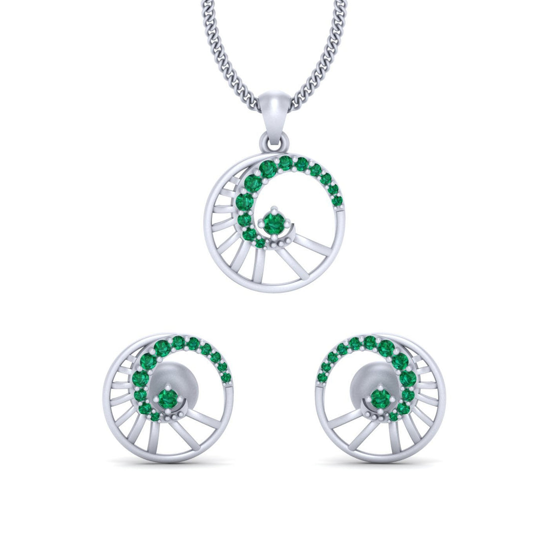 WEDDING PENDANT EARRINGS SET