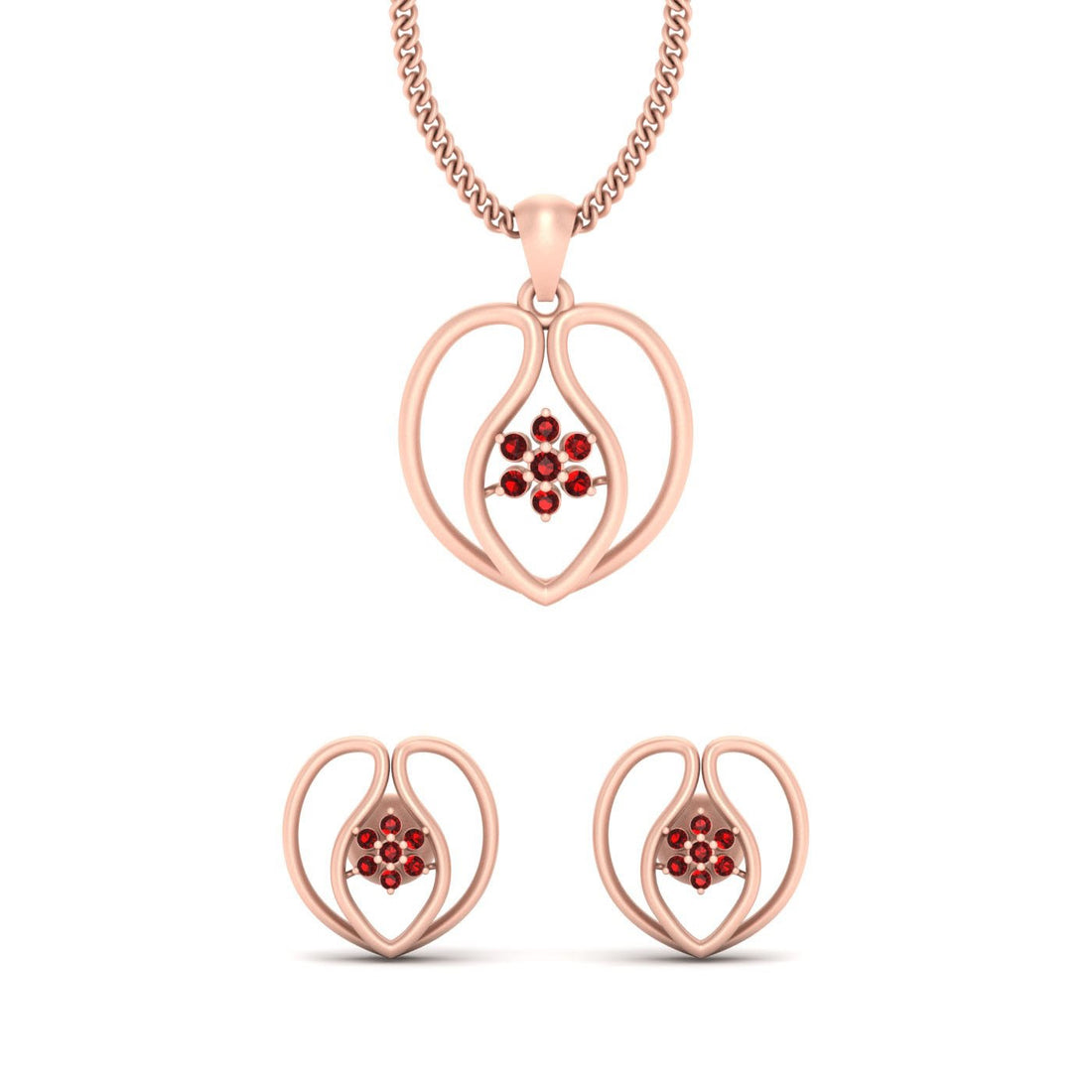 DELICATE WEDDING PENDANT SET
