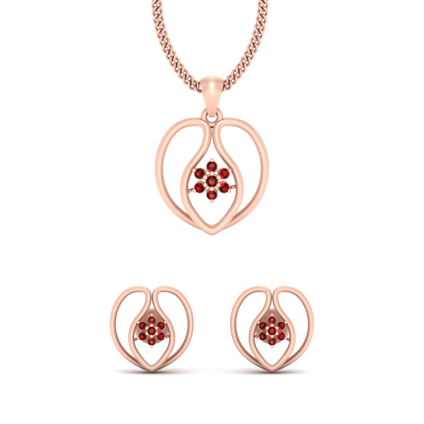 DELICATE WEDDING PENDANT SET