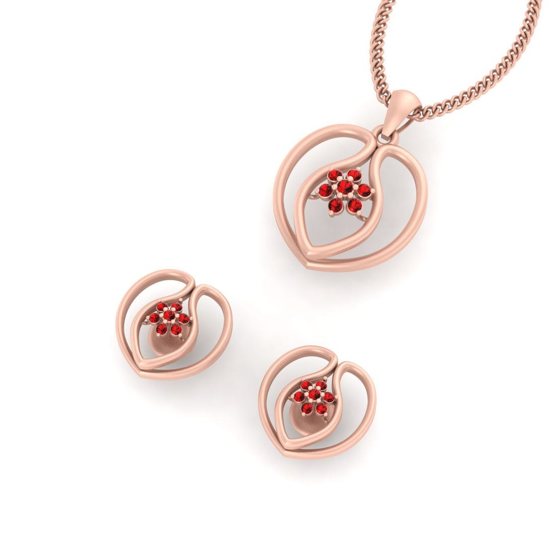 DELICATE WEDDING PENDANT SET