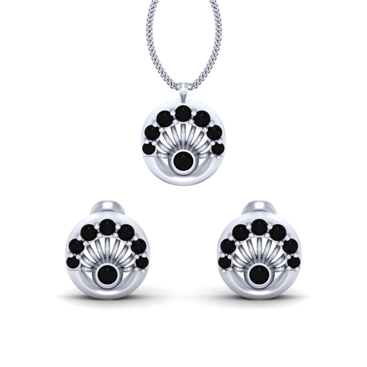 SILVER PENDANT SET LIGHT